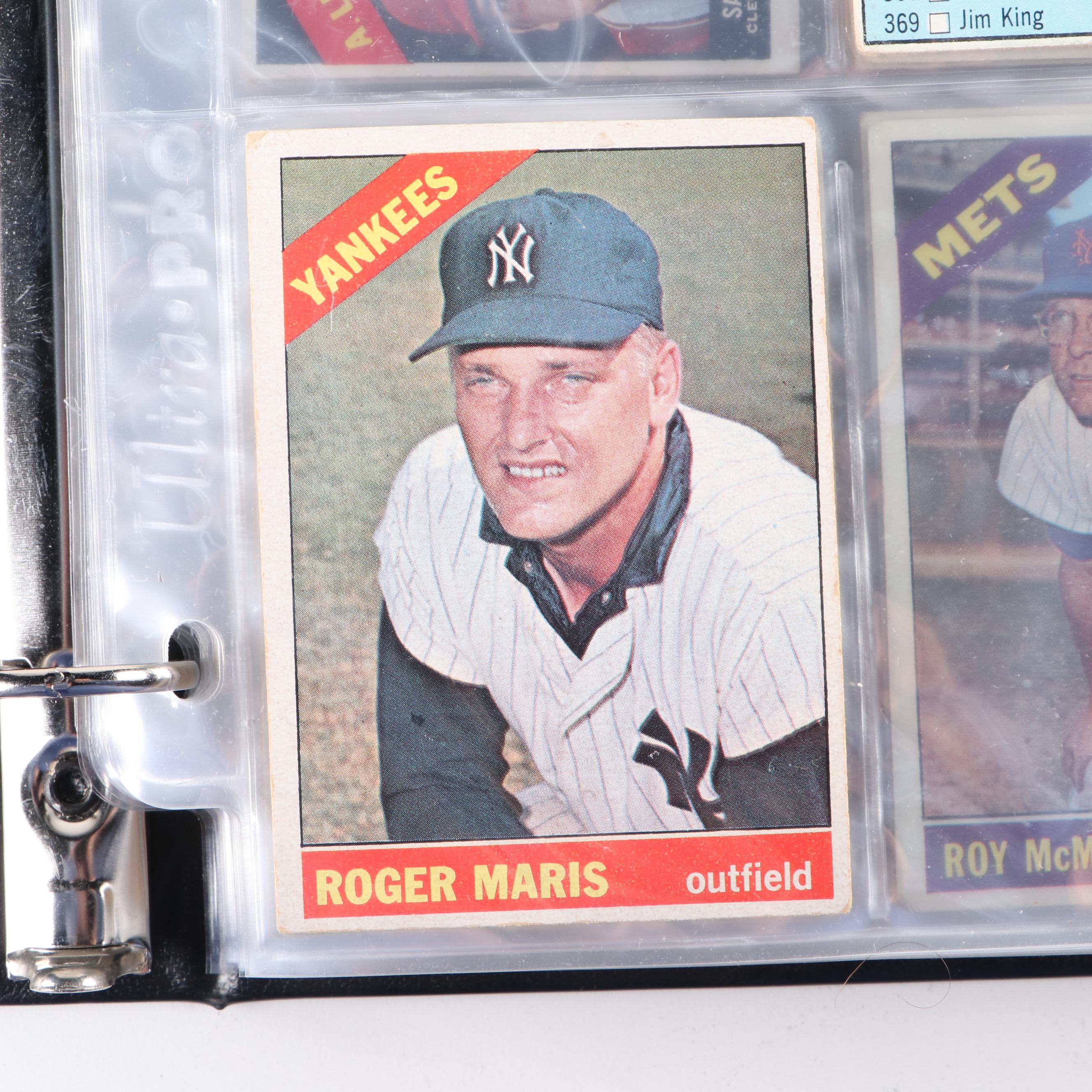 1966 Topps Baseball Cards with Roger Maris, Sandy Koufax and More