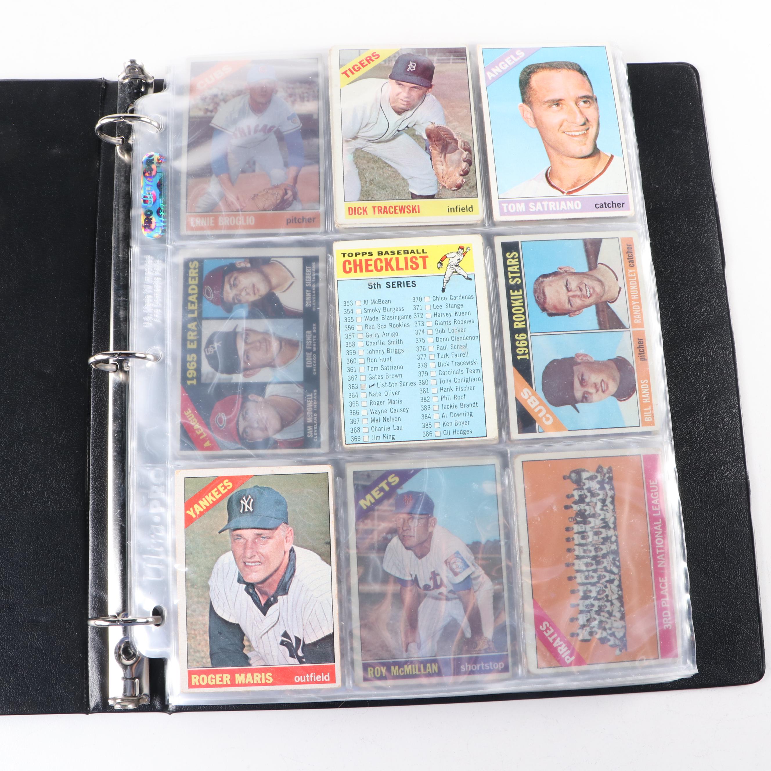 1966 Topps Baseball Cards with Roger Maris, Sandy Koufax and More