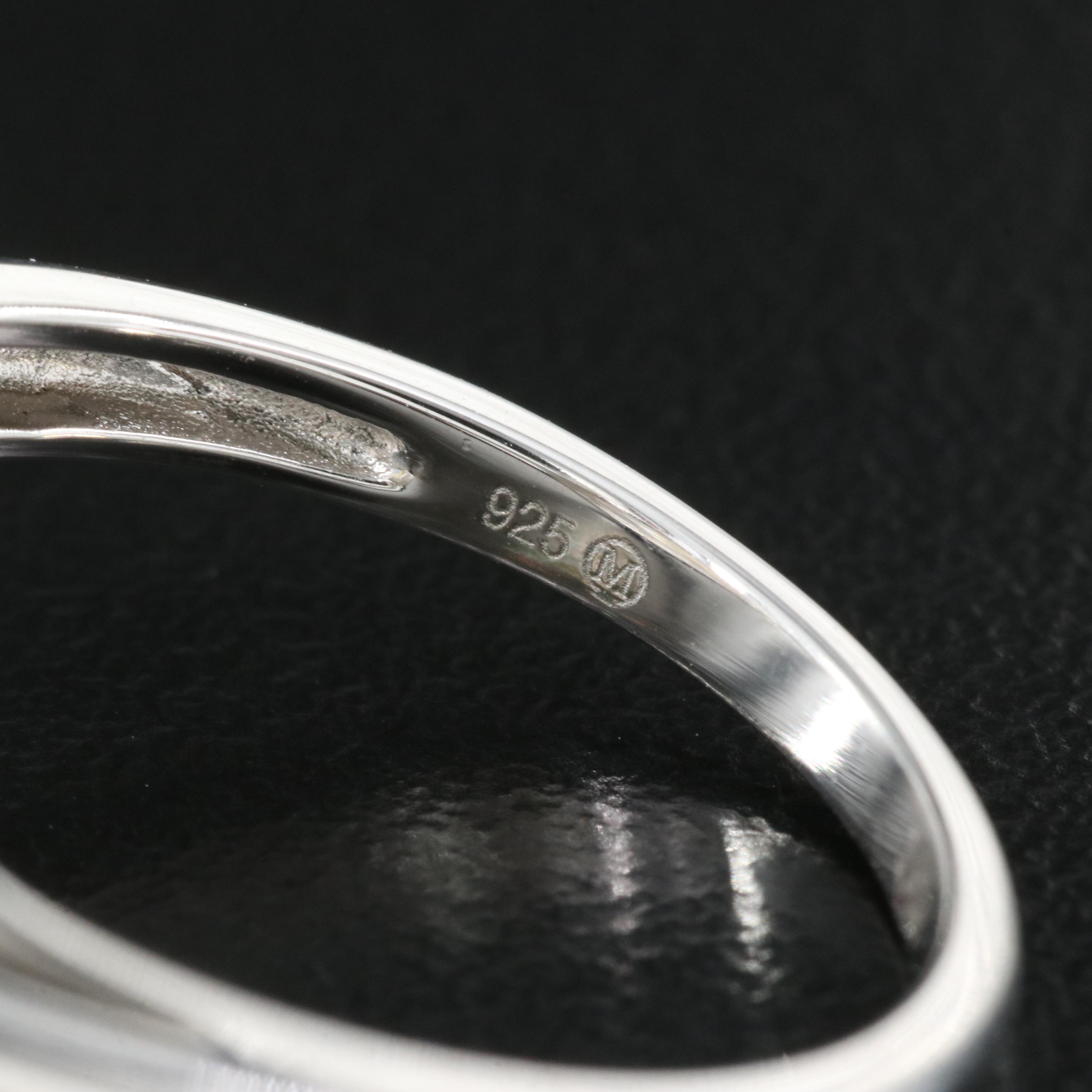 Sterling Citrine and Sapphire Ring