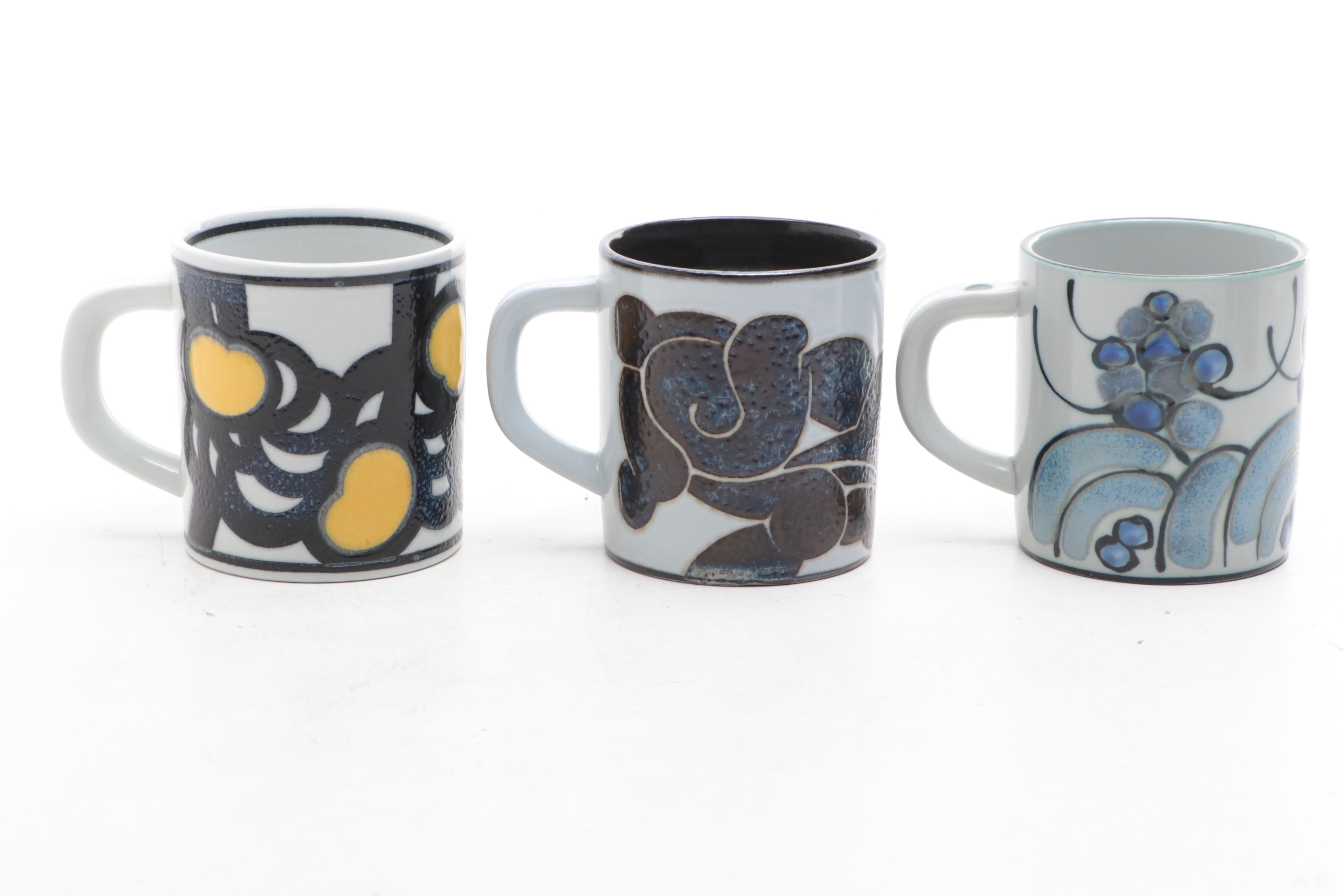 Royal Copenhagen Artist Signed Annual Porcelain Mugs