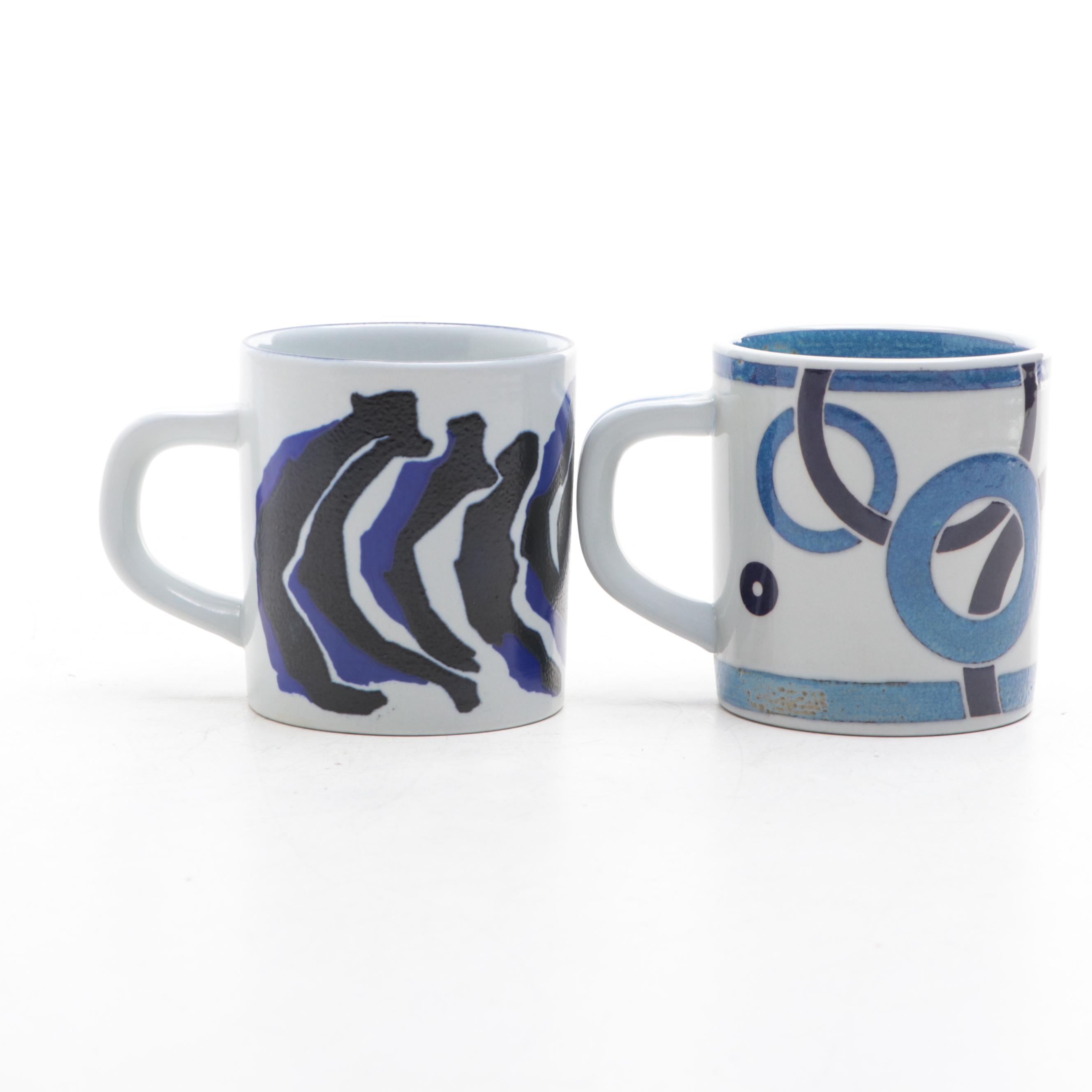 Royal Copenhagen Artist Signed Annual Porcelain Mugs