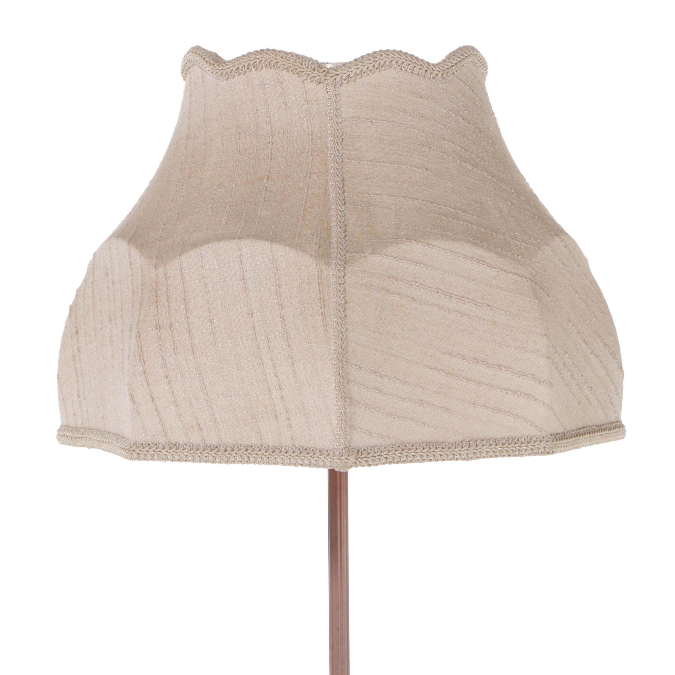 Cast Metal Floor Lamp With Integrated Ashtray and Table