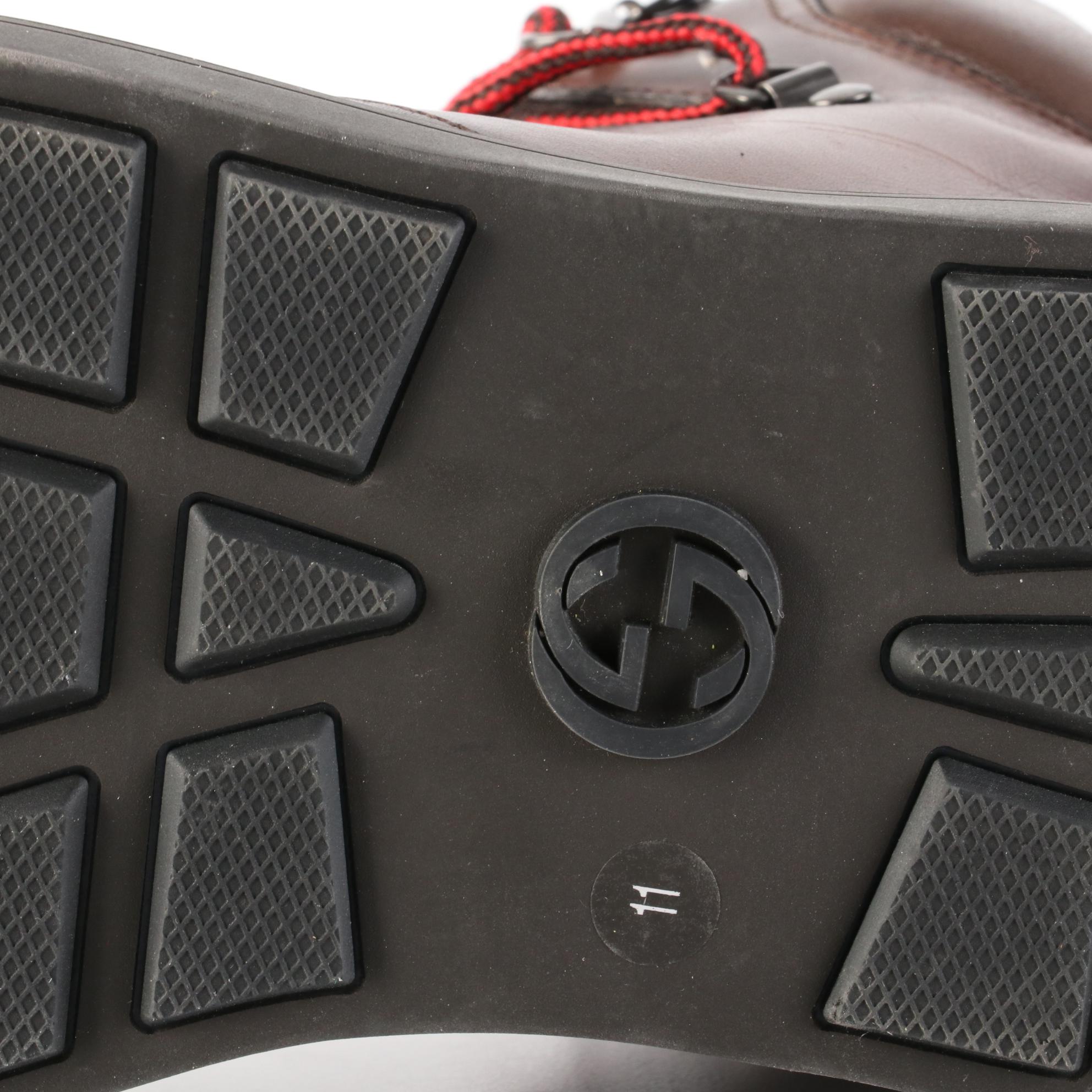 Men's Gucci Boot Sneakers in Brown Leather