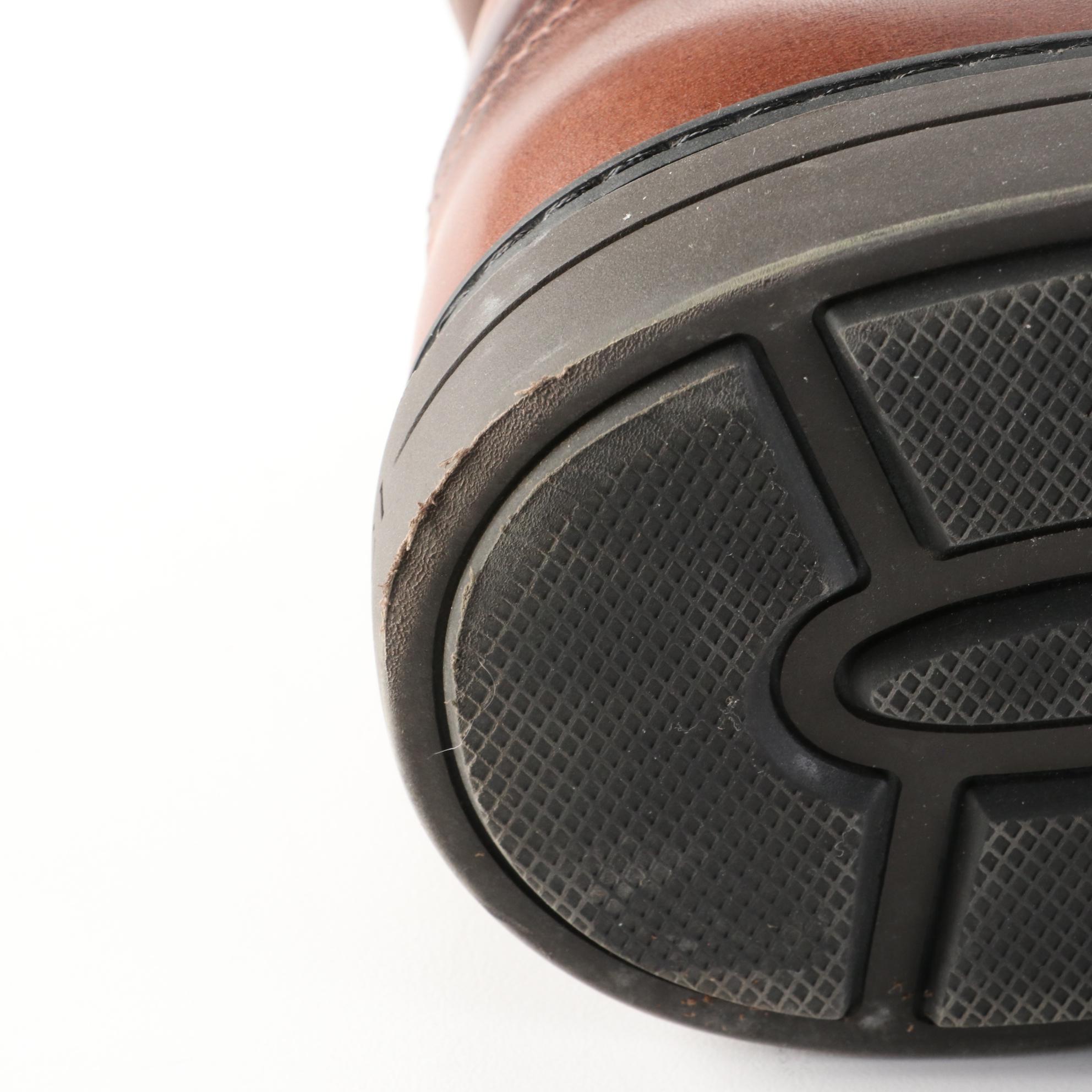 Men's Gucci Boot Sneakers in Brown Leather