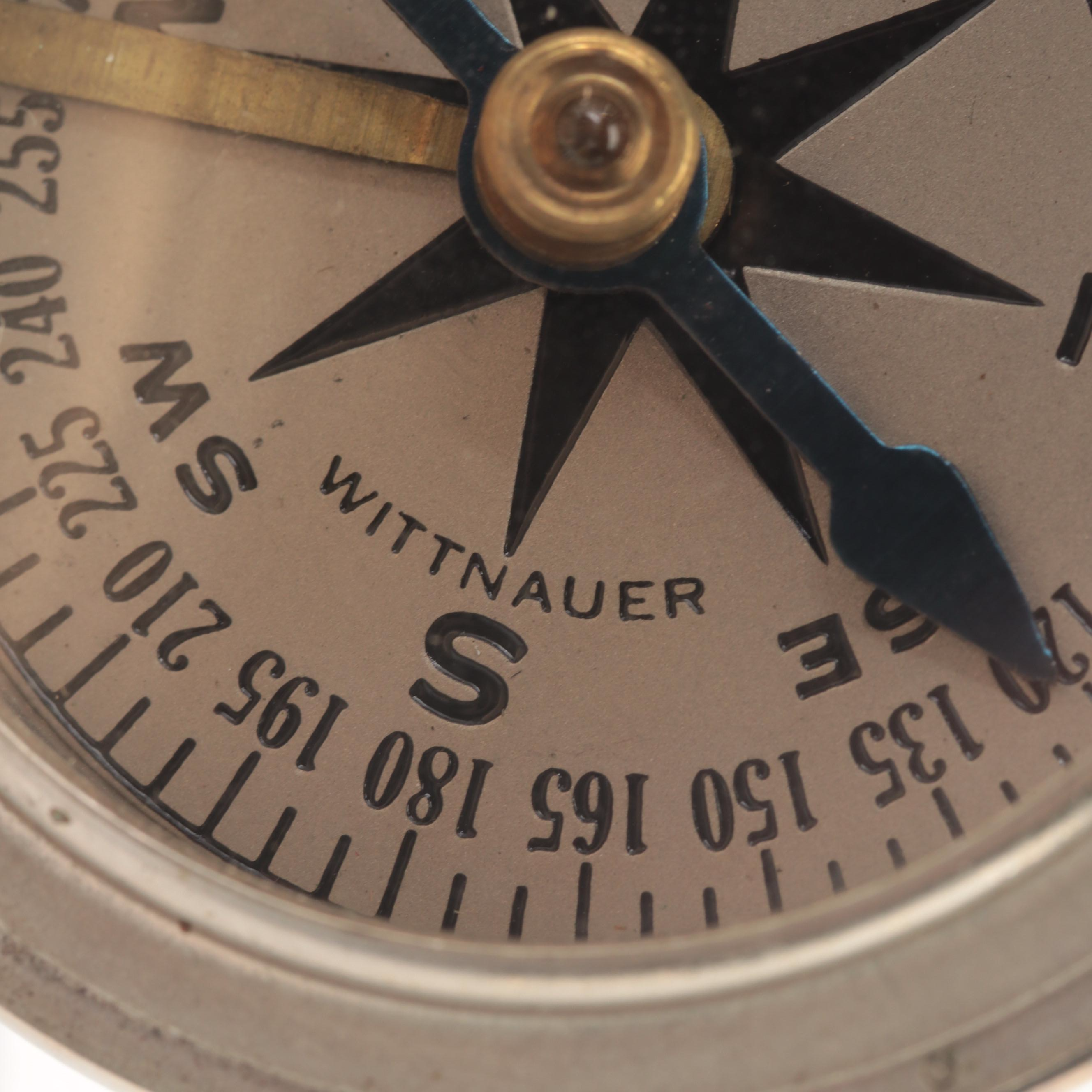 Longines-Wittnauer Watch Co. Air Force Pocket Compass, Mid-20th Century