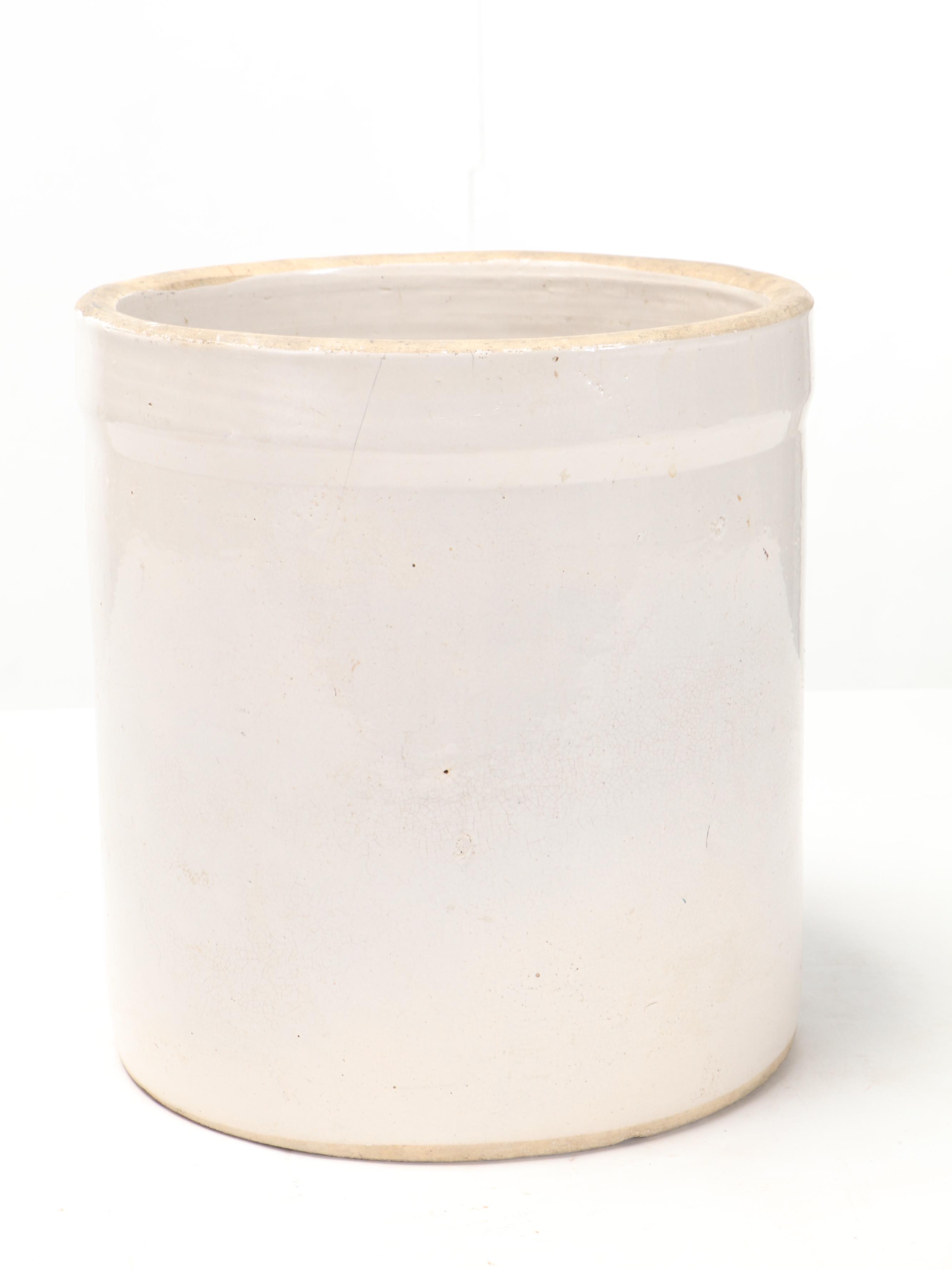 5 Gallon Salt Glazed Stoneware Crock, Early 20th Century