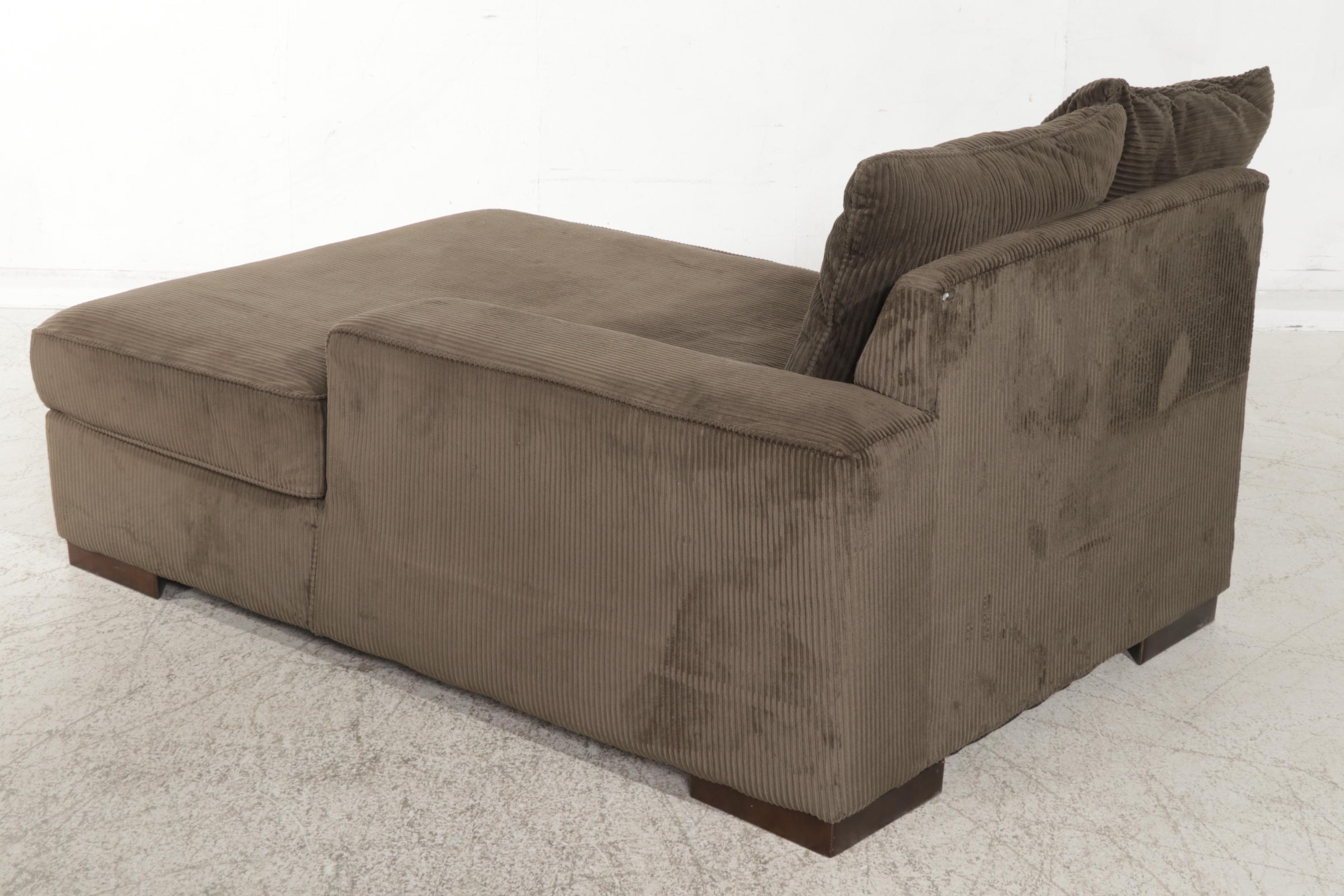 Ashley Furniture Corduroy Three-Piece Sectional Sofa