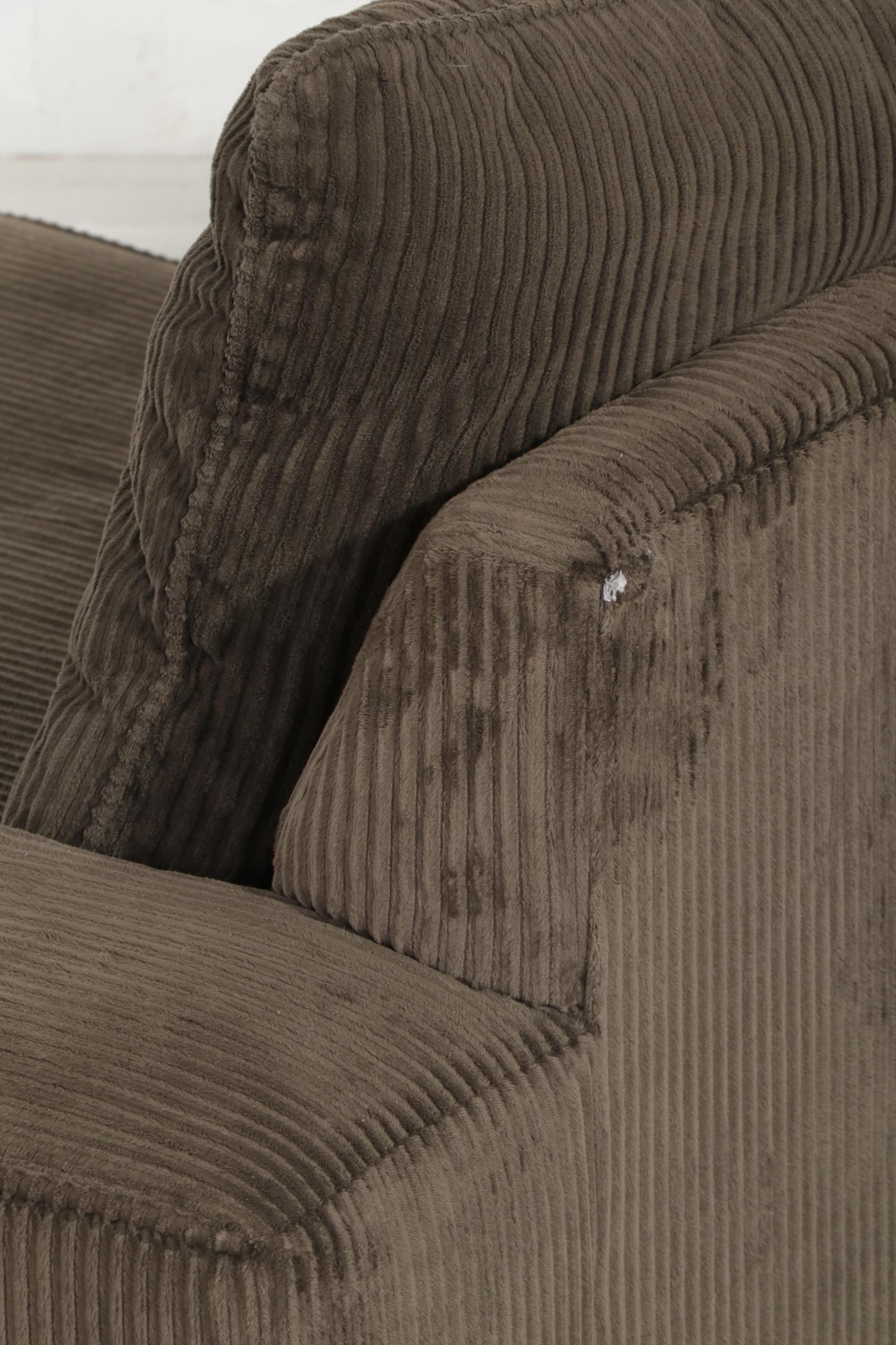 Ashley Furniture Corduroy Three-Piece Sectional Sofa