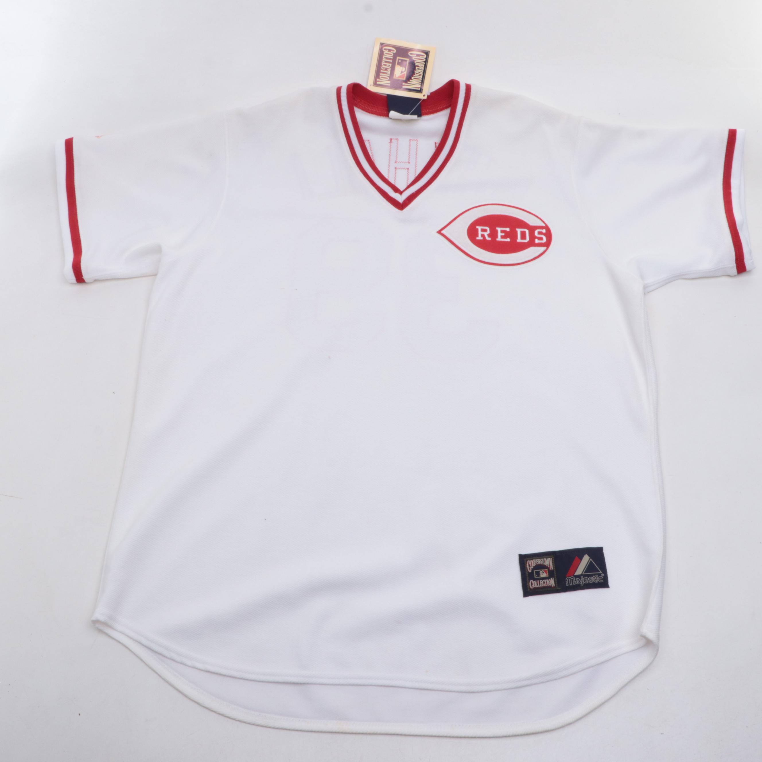 Joe Nuxhall Signed Majestic Cooperstown Collection Cincinnati Reds Jersey