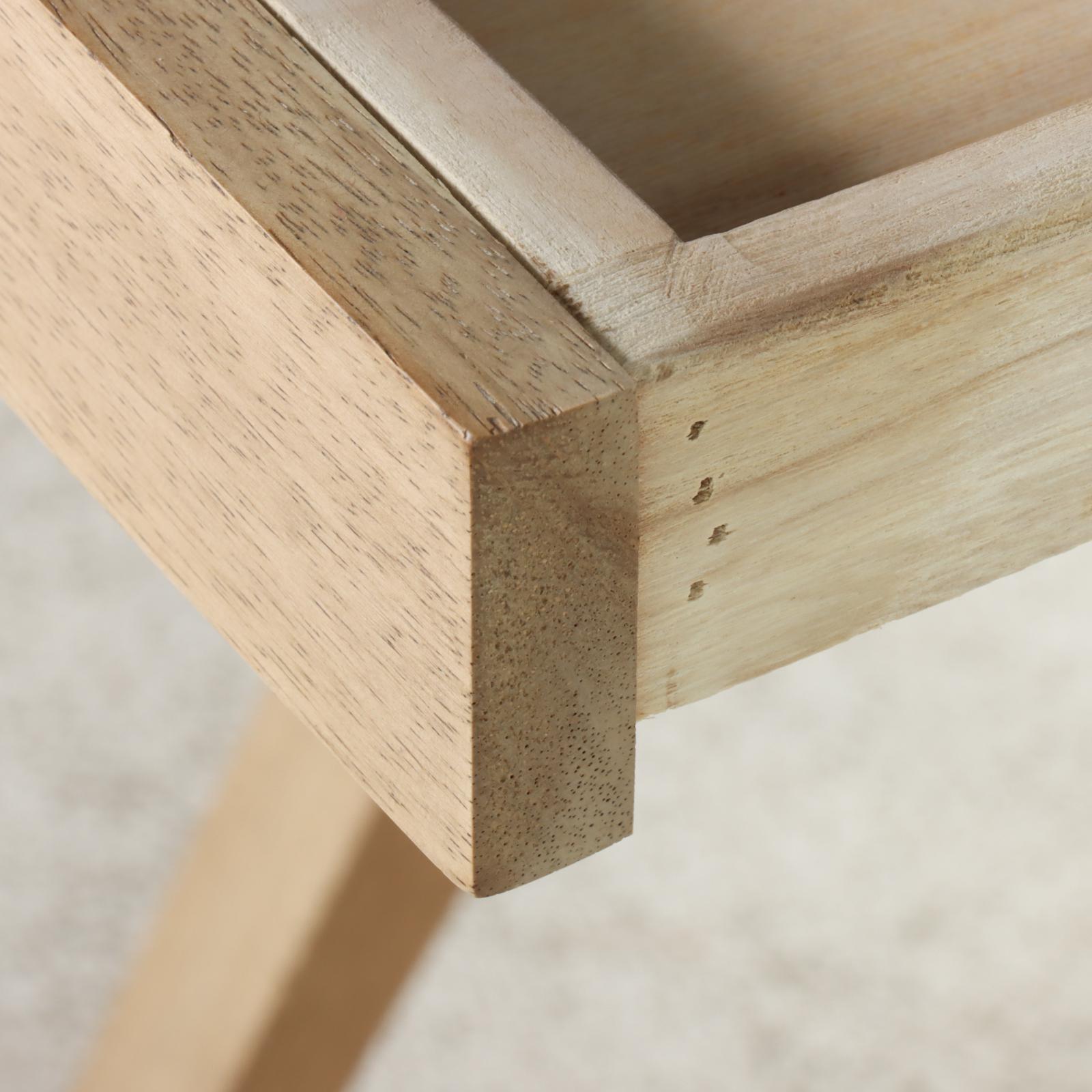 Pair of Modernist Style Hardwood Side Tables