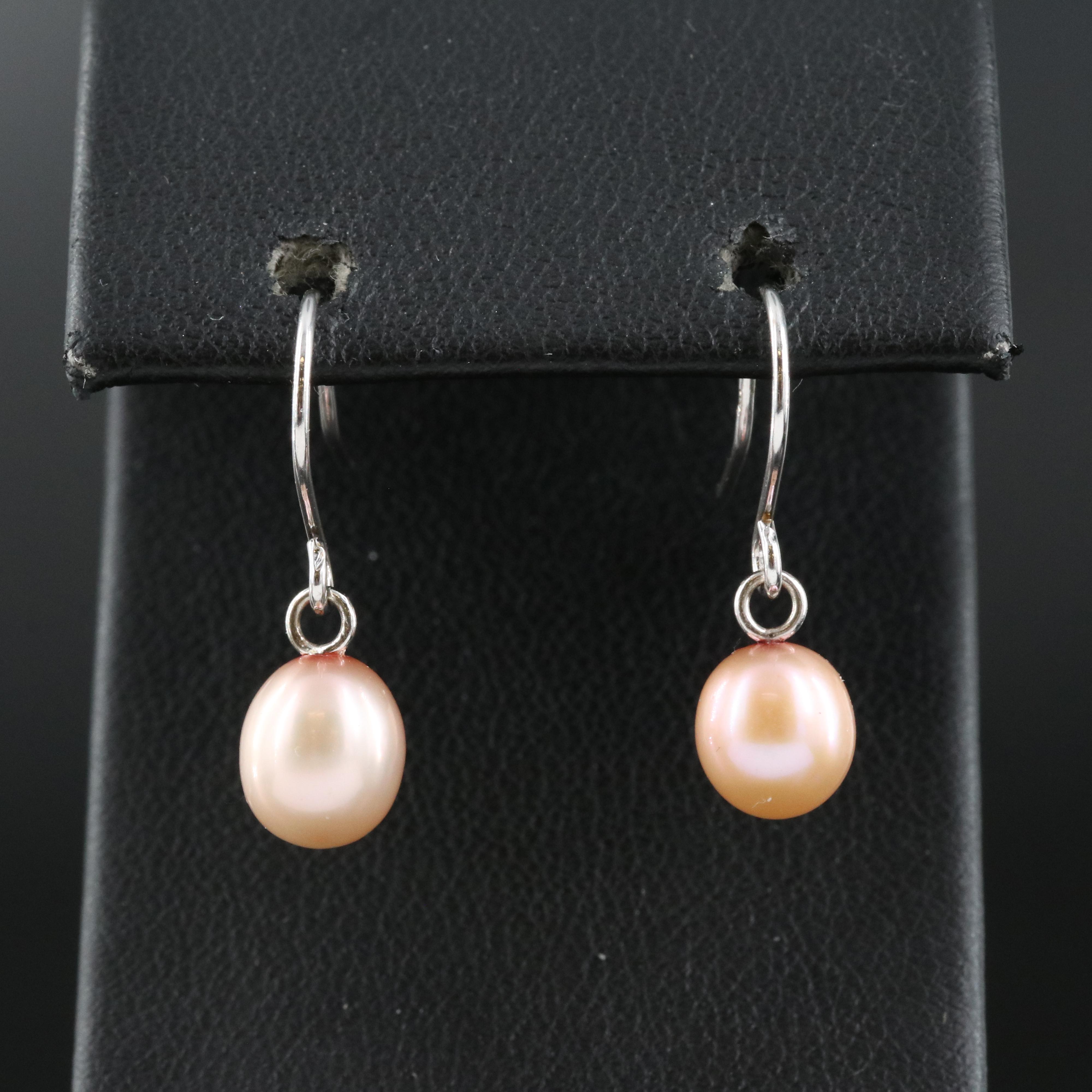 Sterling Pearl Earrings