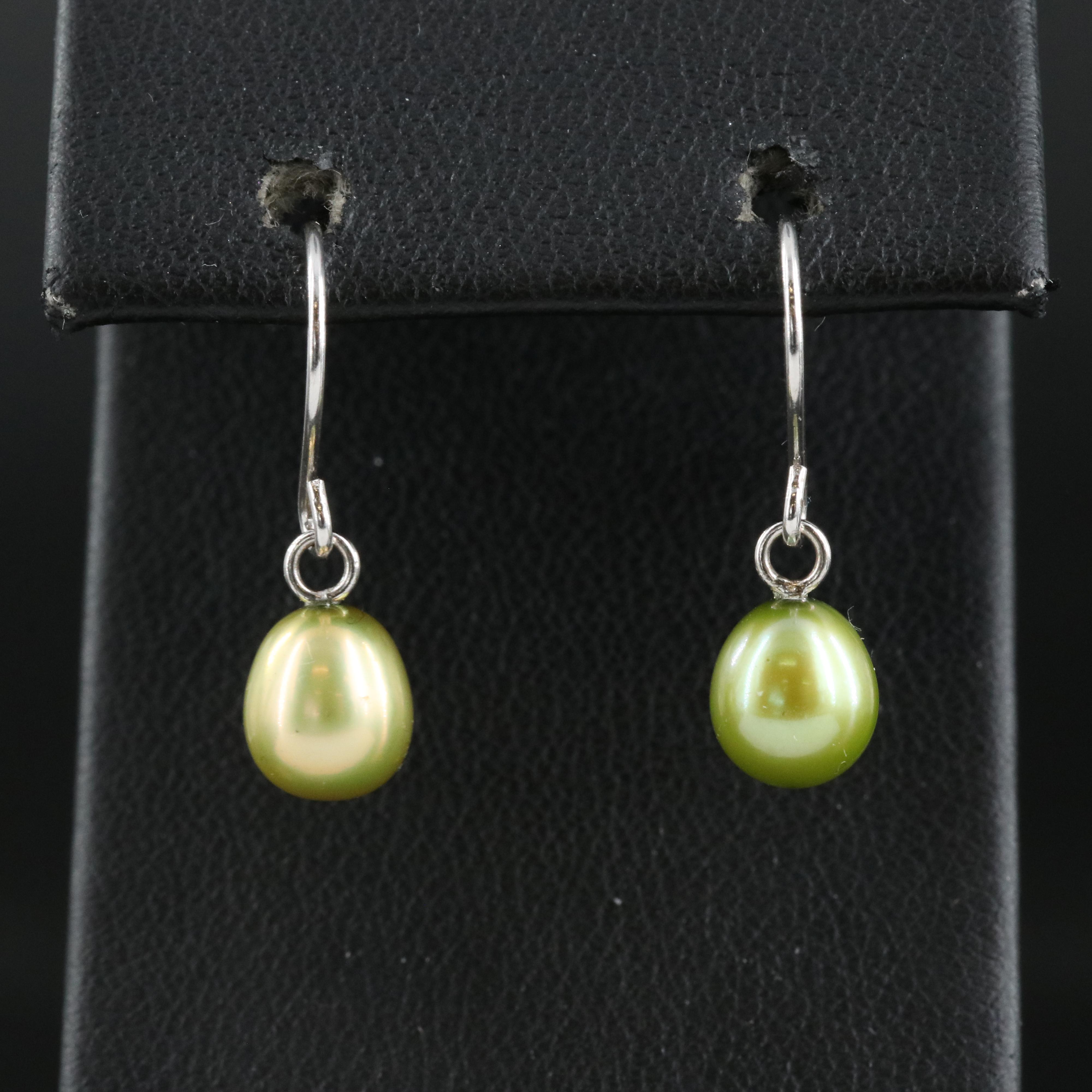 Sterling Pearl Earrings