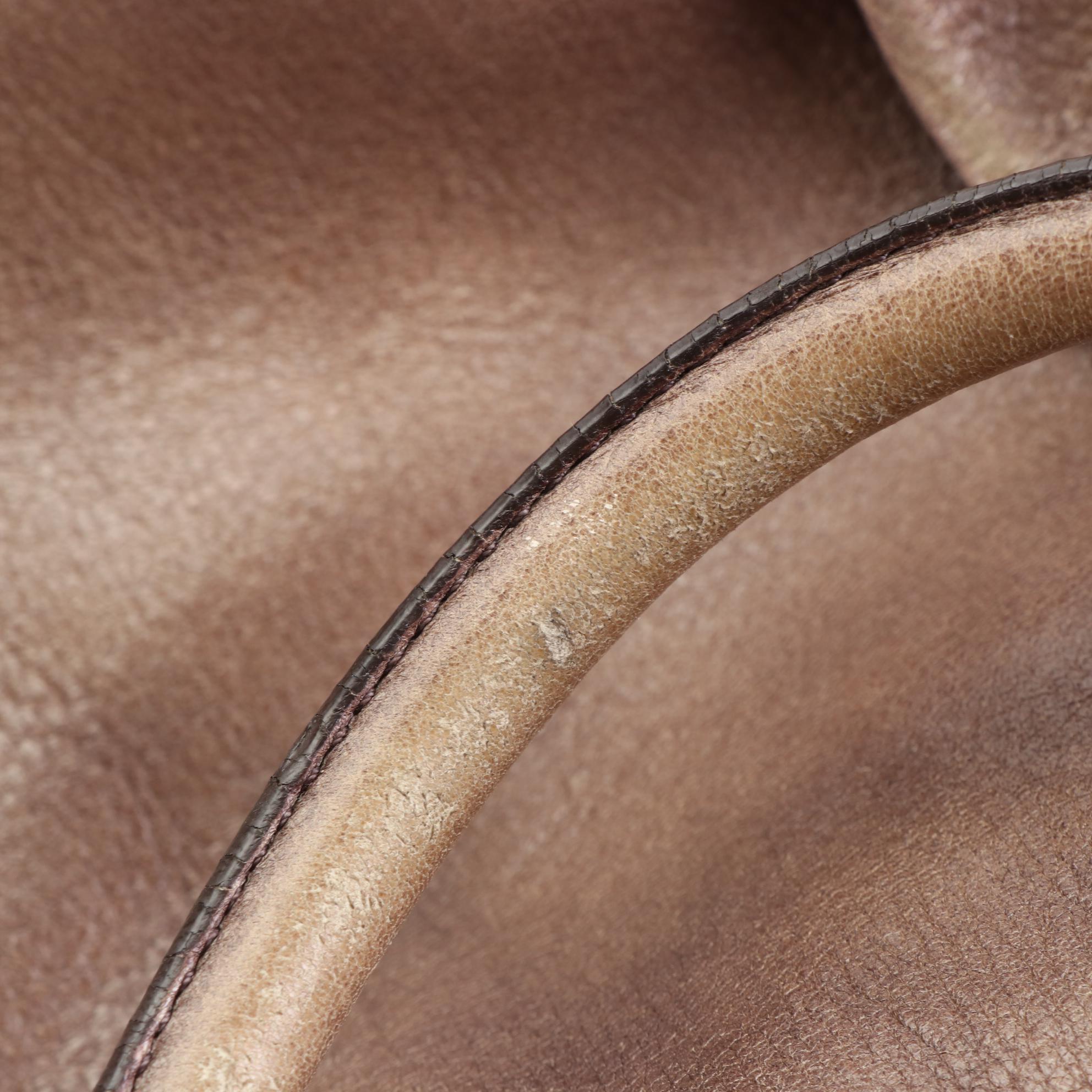 Prada Medium Zip Domed Tote Bag in Cervo Lux Deerskin Leather