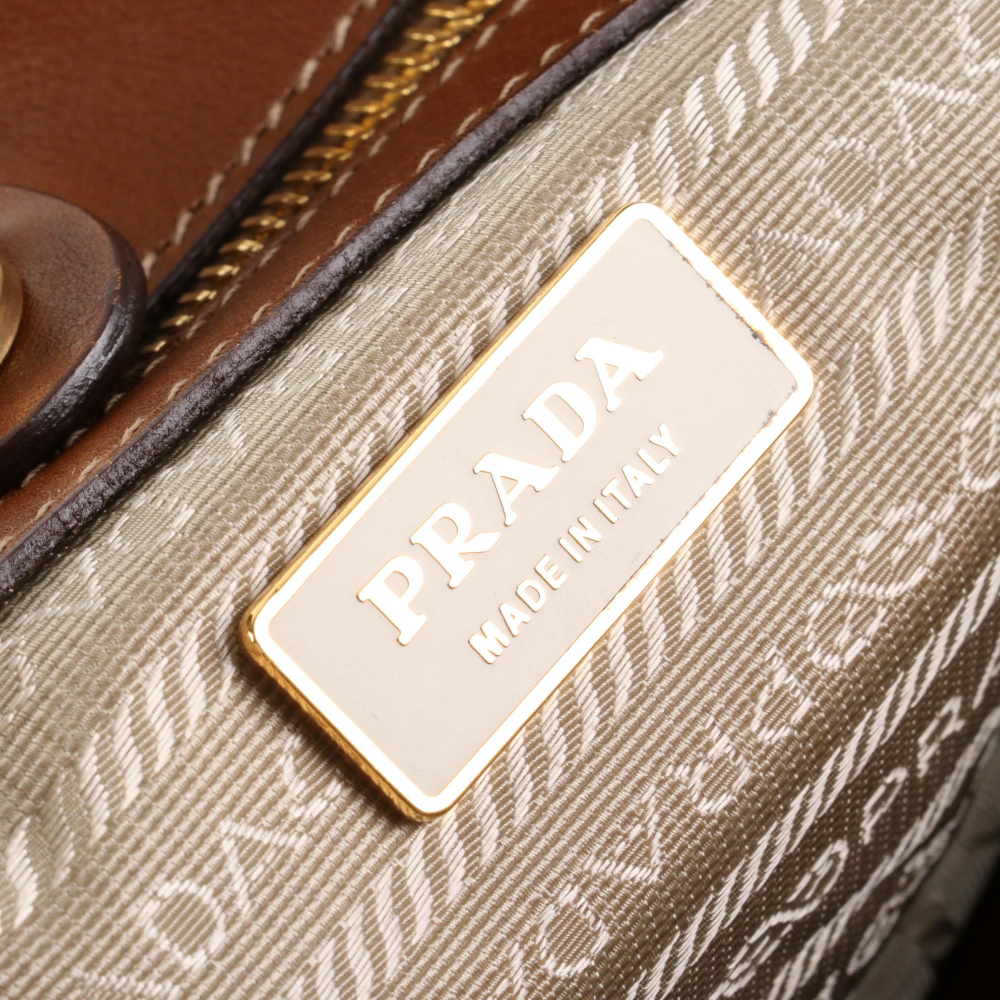 Prada Tessuto Nylon and Leather Shoulder Bag