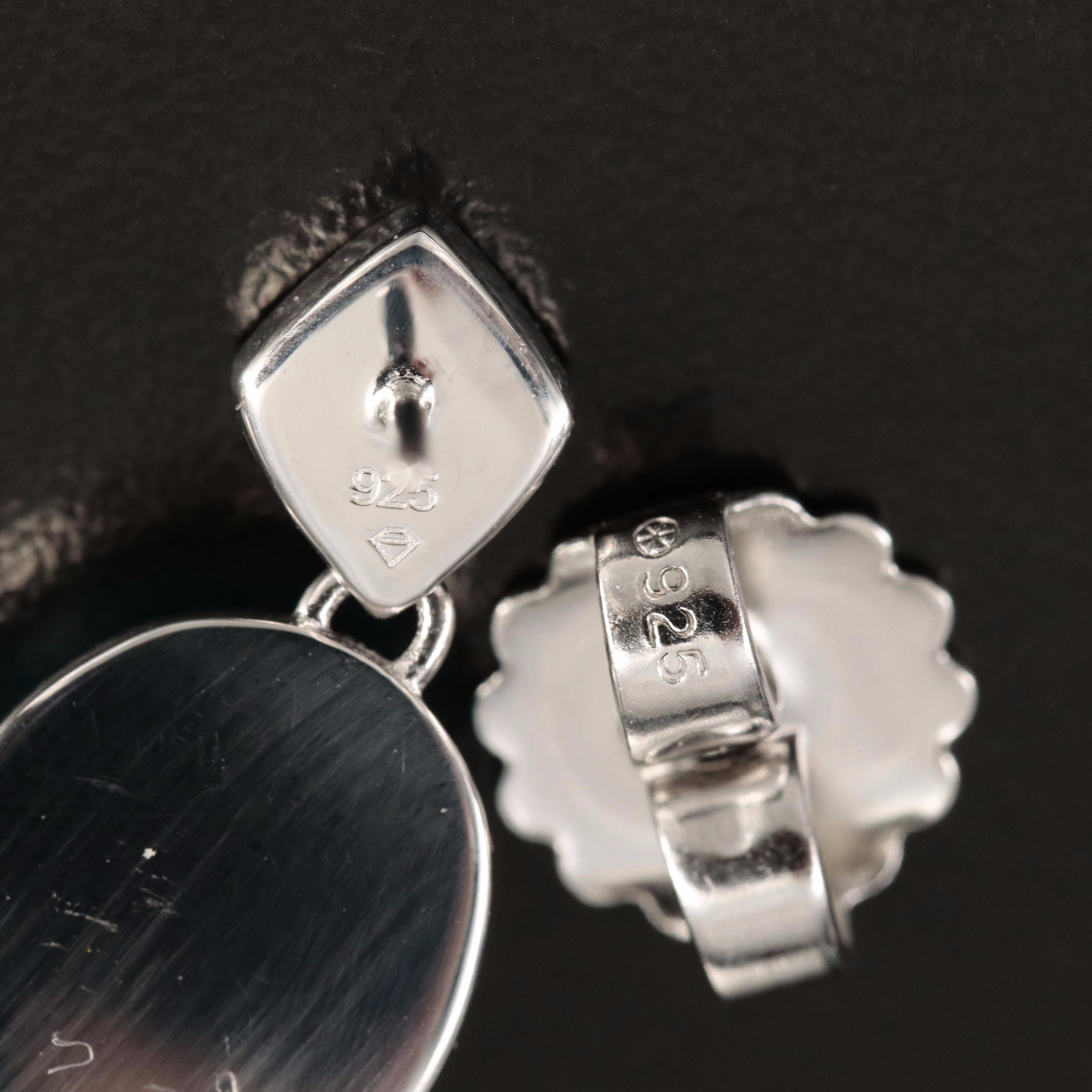 Sterling Turquoise and Topaz Earrings