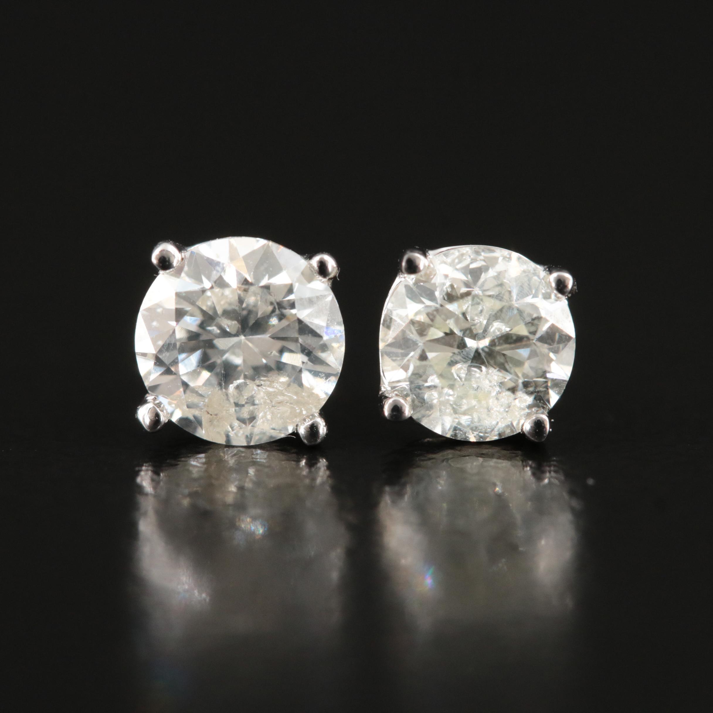 14K 0.99 CTW Diamond Stud Earrings