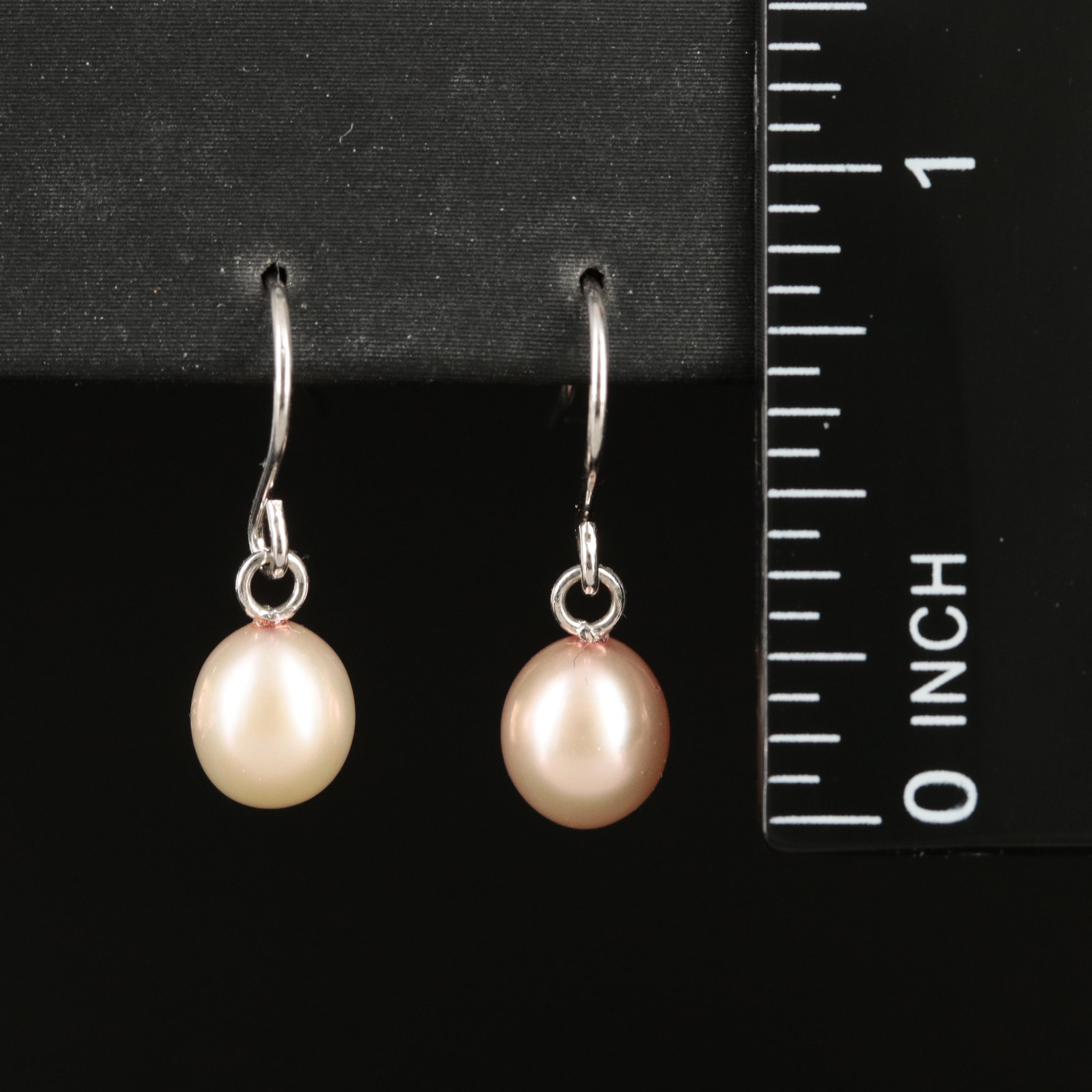 Sterling Pearl Earrings