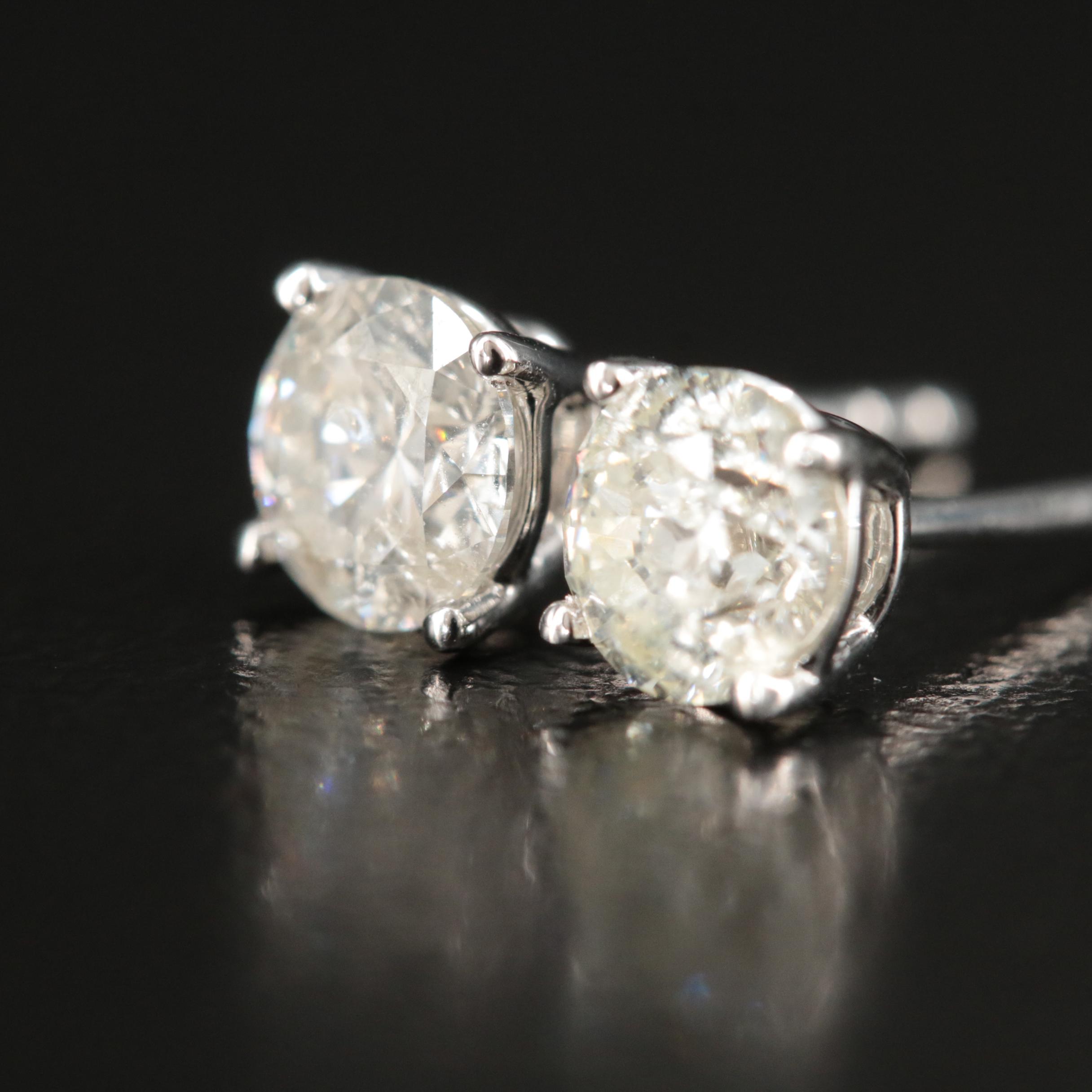 14K 0.99 CTW Diamond Stud Earrings