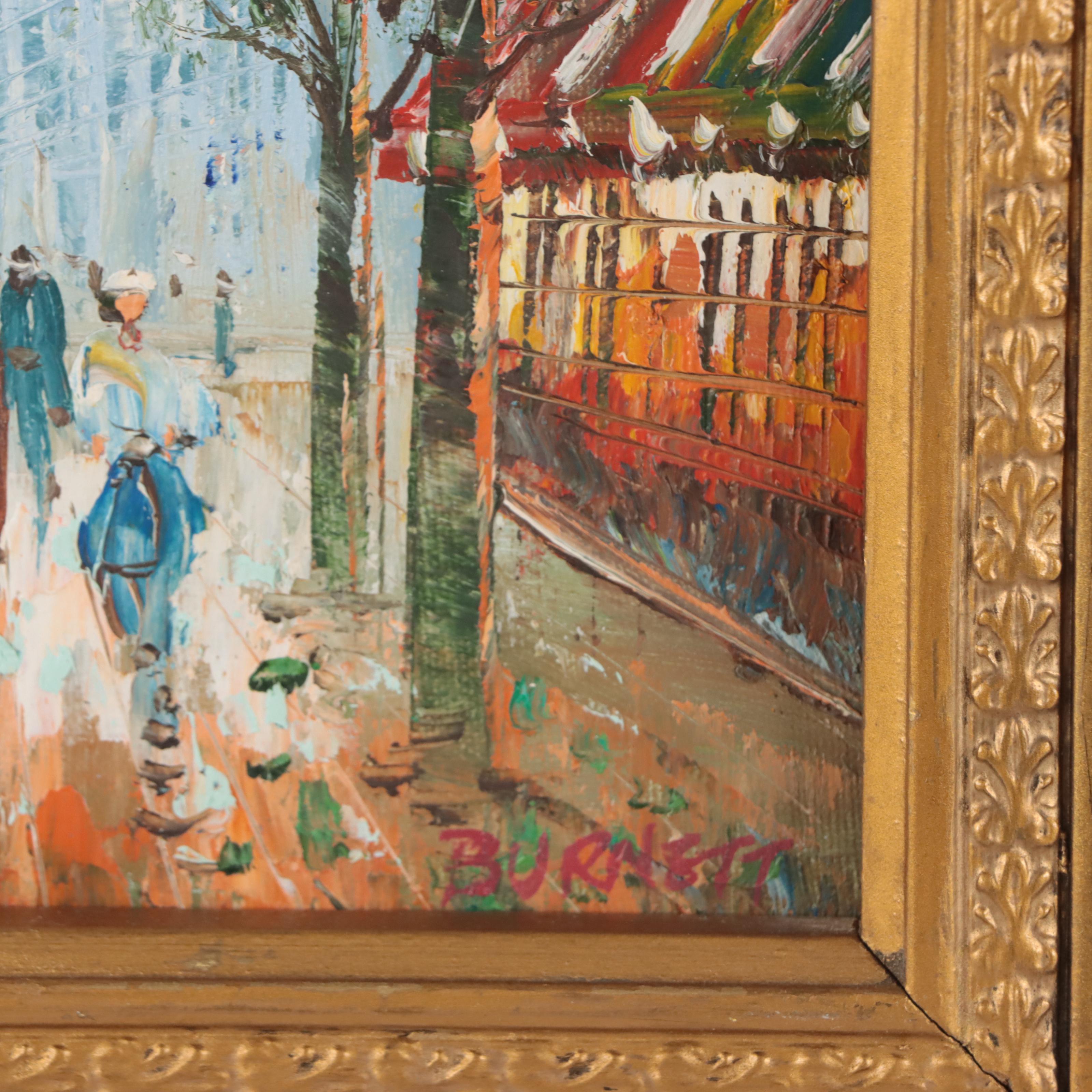 Impressionist Style Oil Paintings of Parisian Street Scenes