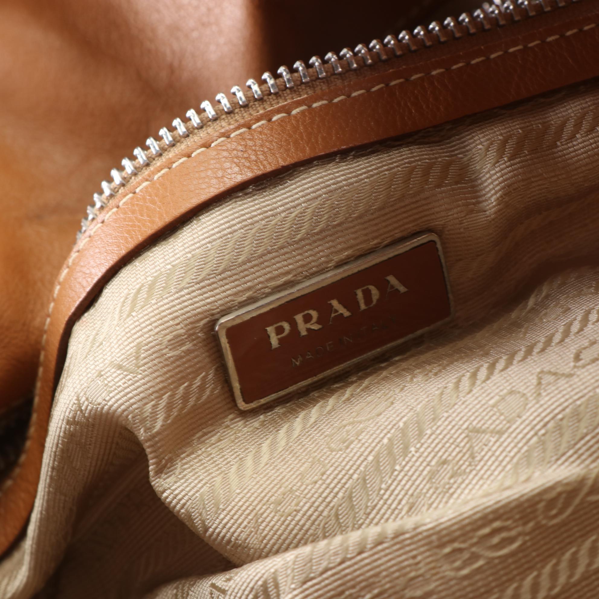 Prada Leather Flap Shoulder Bag