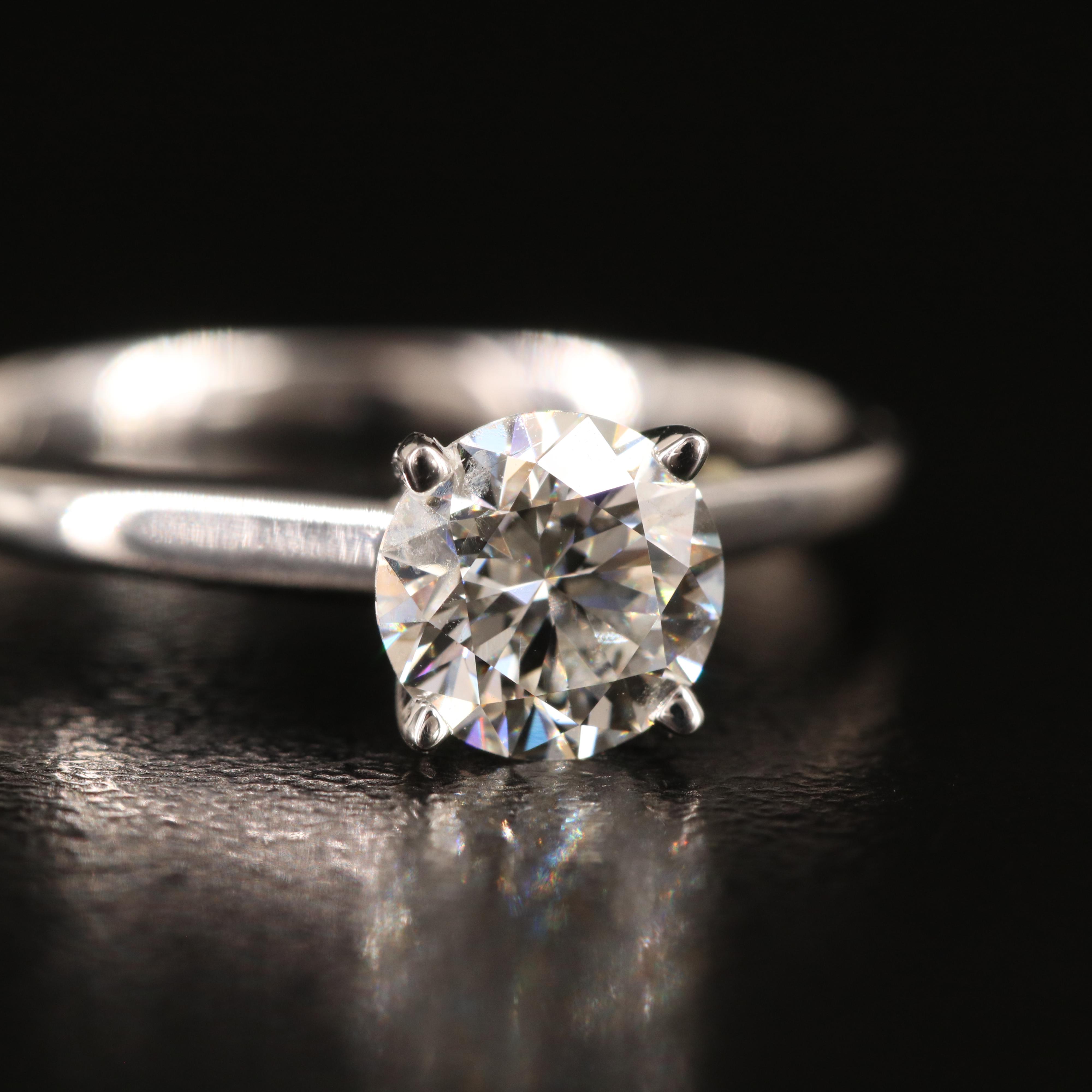14K 0.85 CT Lab Grown Diamond Solitaire Ring