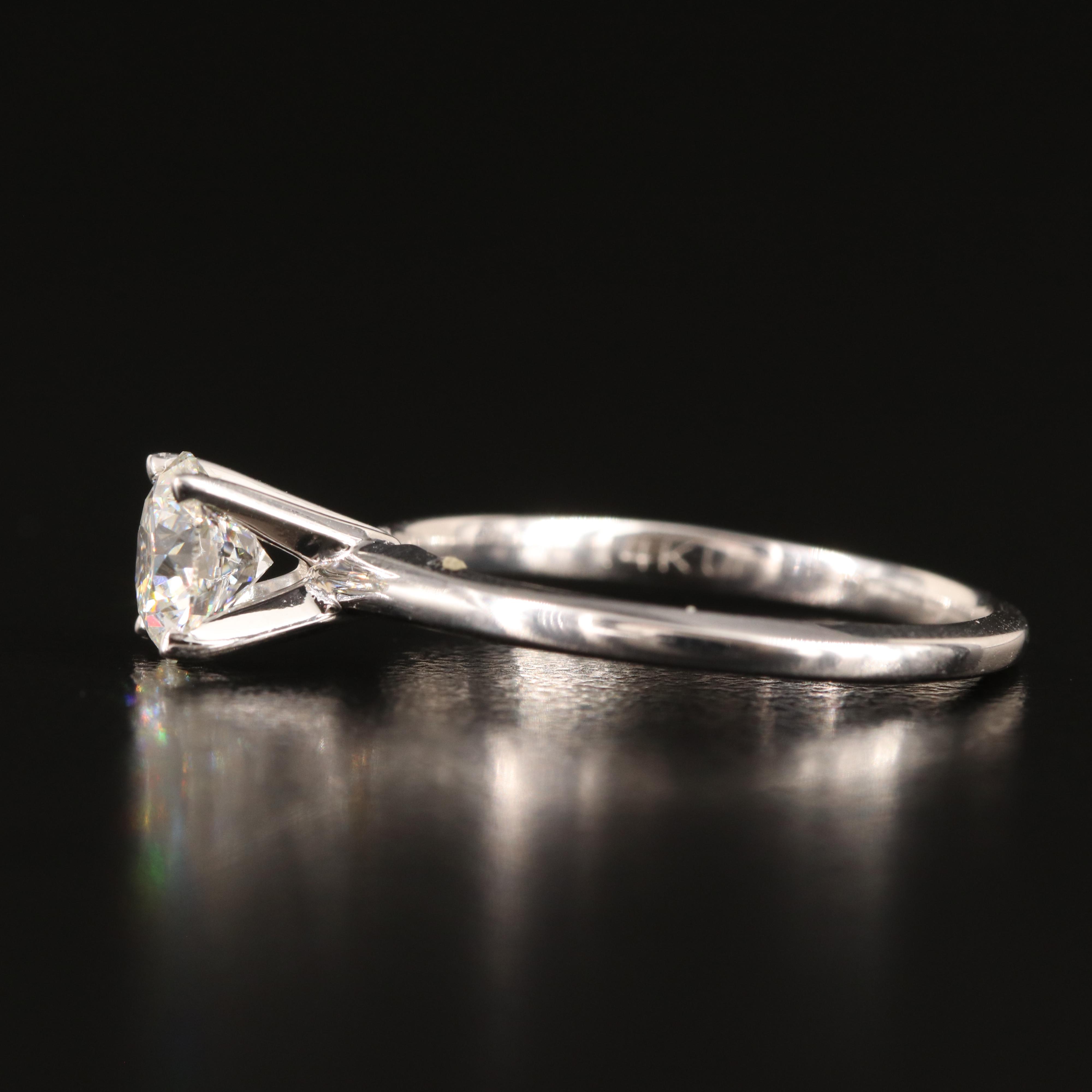 14K 0.85 CT Lab Grown Diamond Solitaire Ring