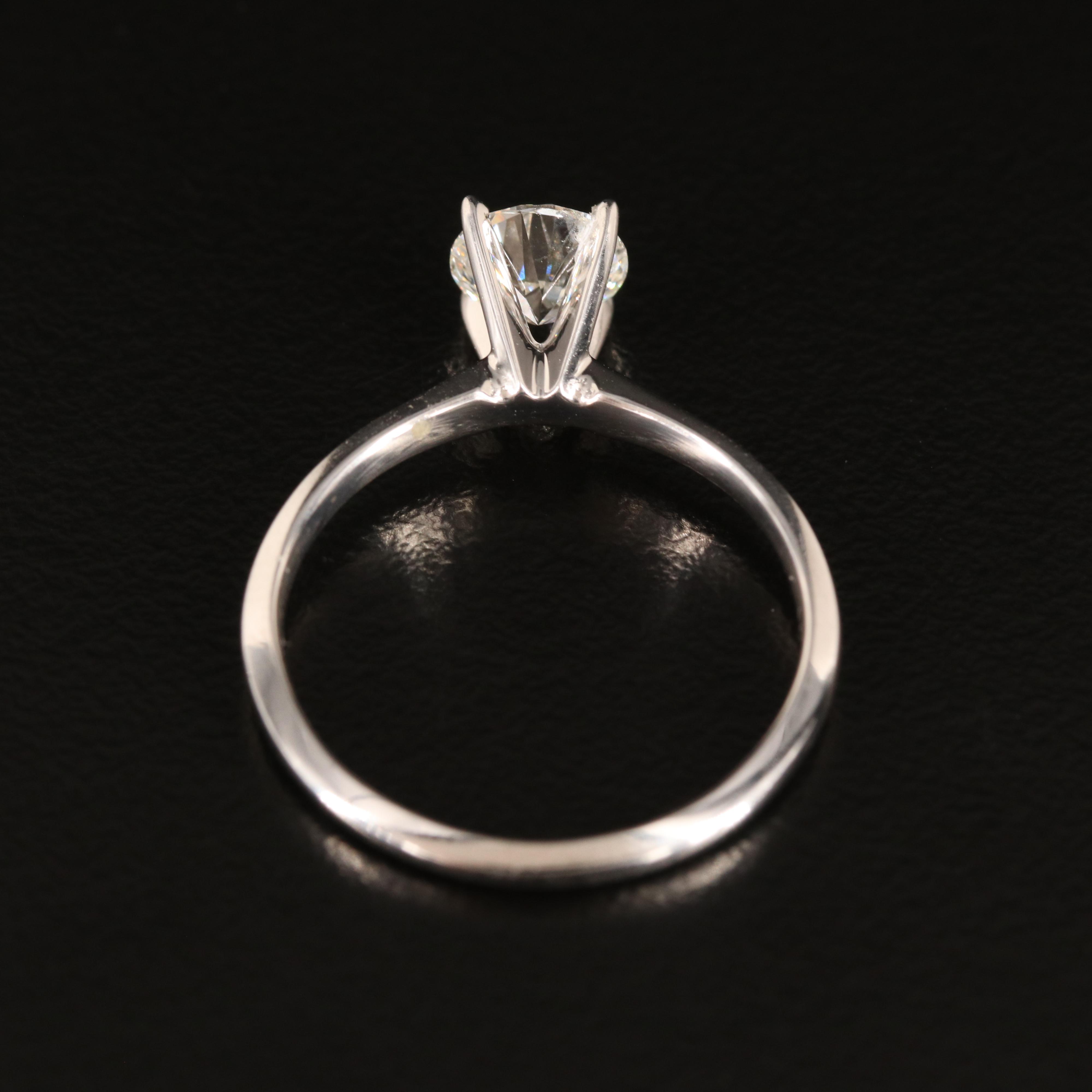 14K 0.85 CT Lab Grown Diamond Solitaire Ring