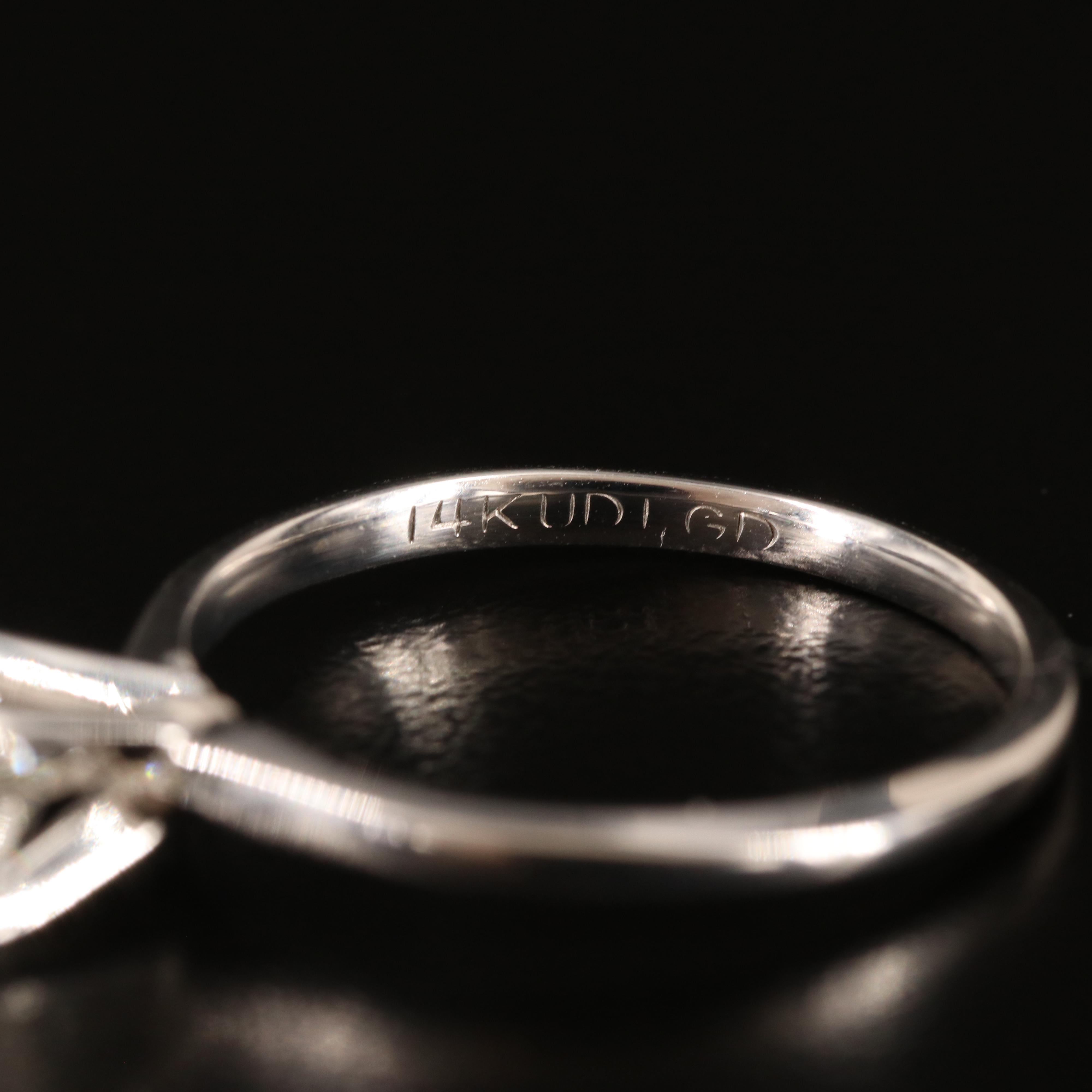 14K 0.85 CT Lab Grown Diamond Solitaire Ring