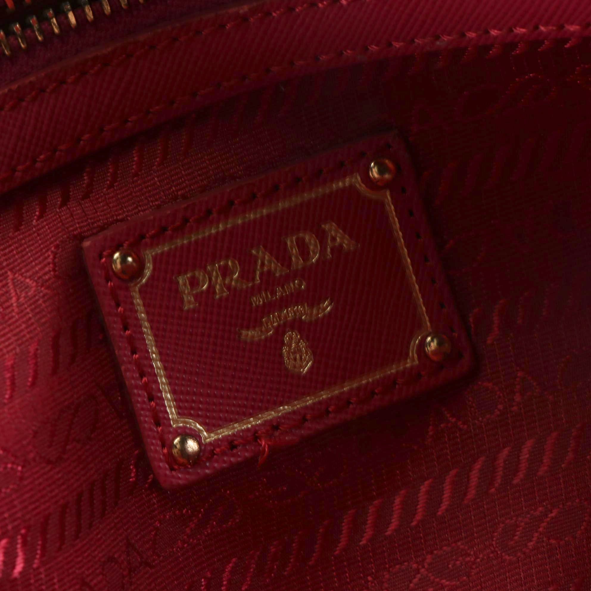 Prada Bicolor Saffiano Leather Two-Way Bag