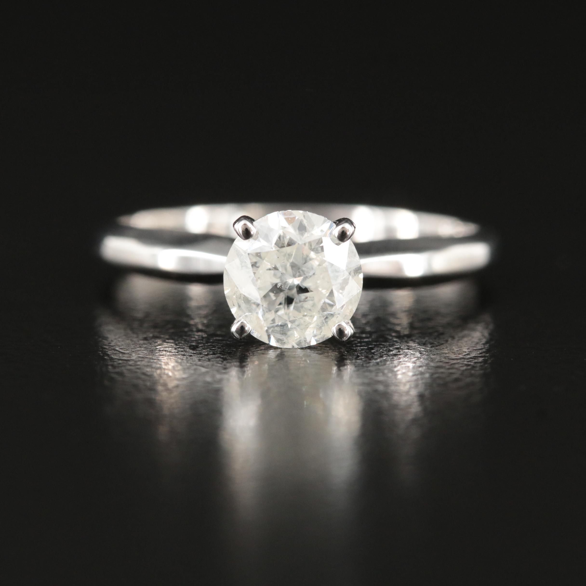 10K 1.01 CT Diamond Solitaire Ring