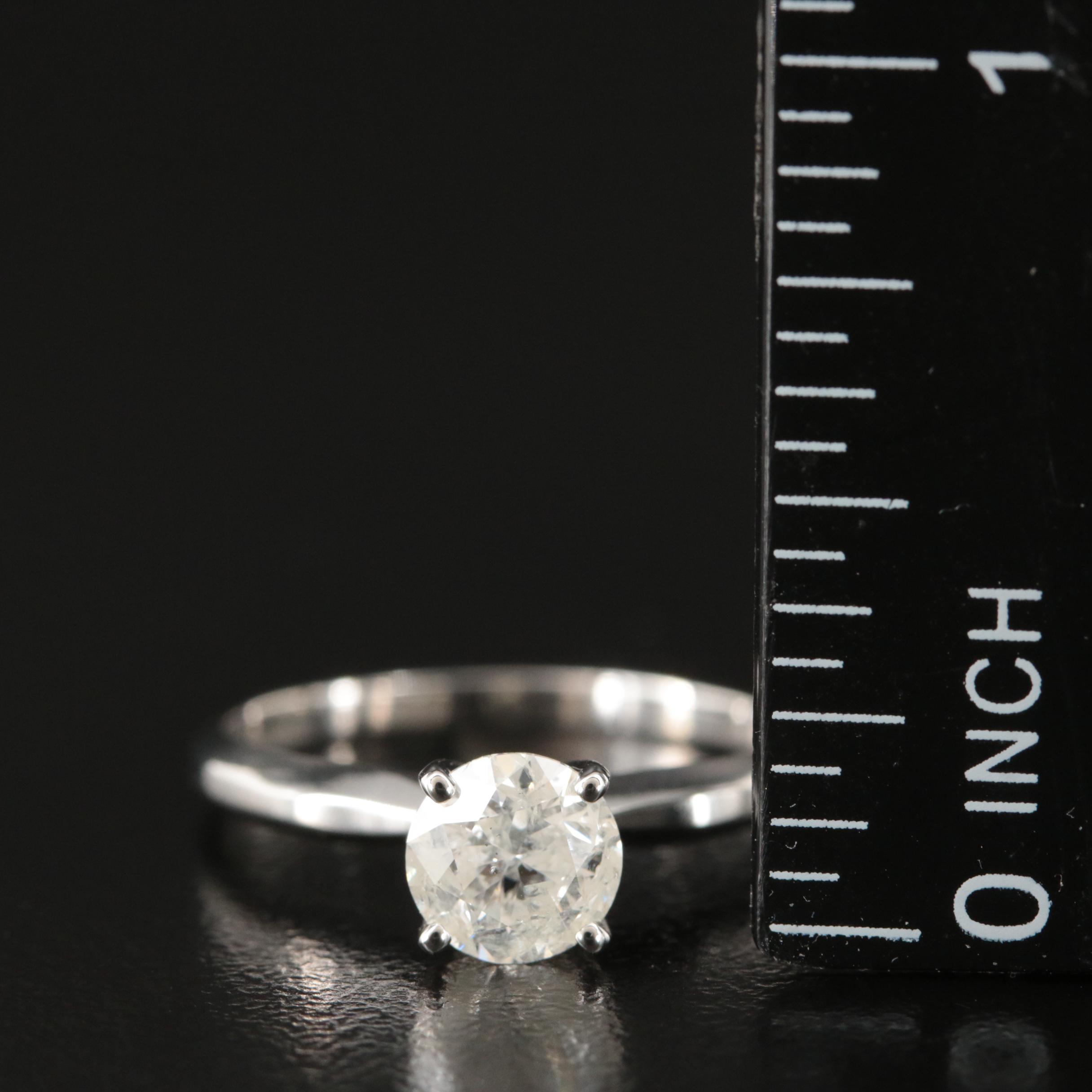 10K 1.01 CT Diamond Solitaire Ring