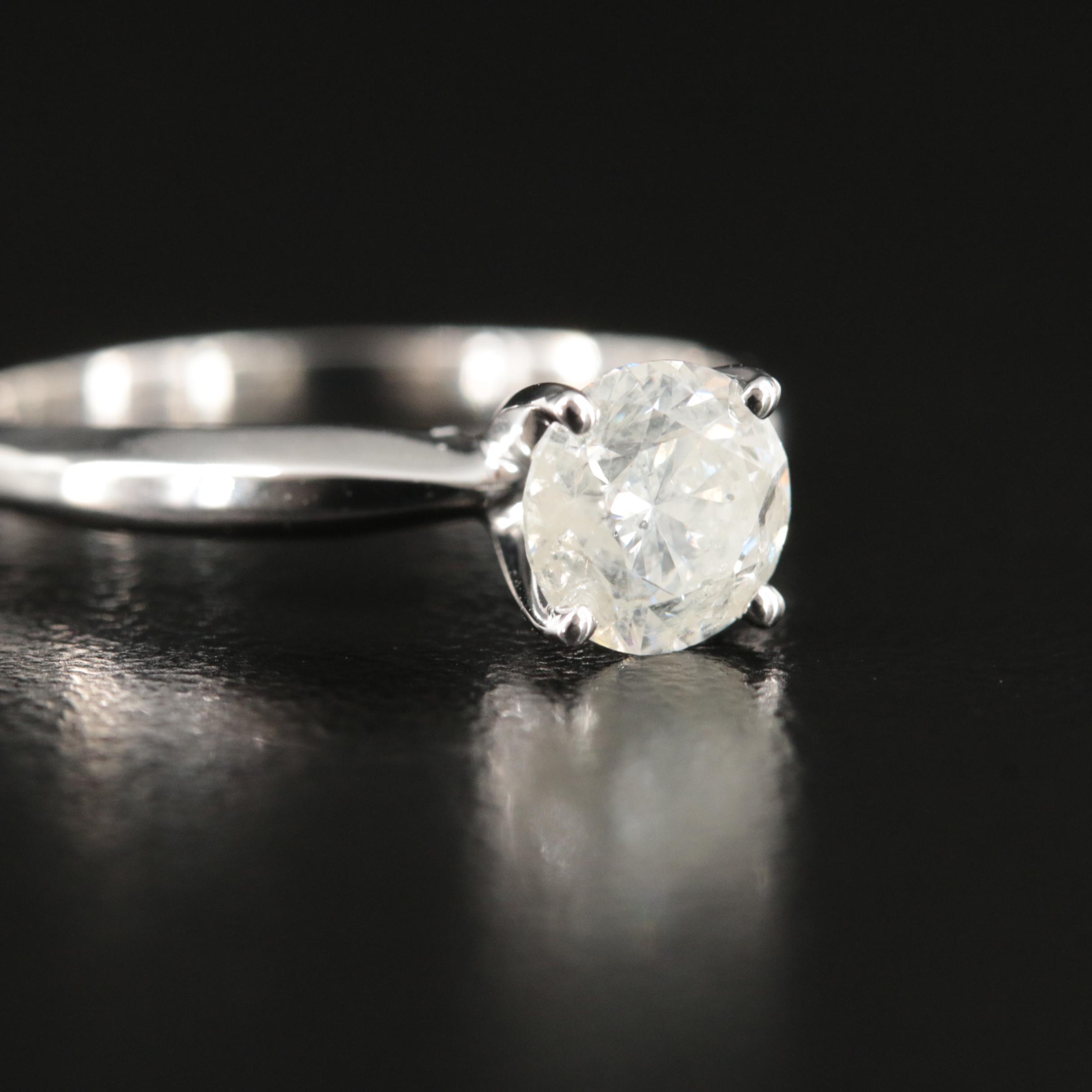 10K 1.01 CT Diamond Solitaire Ring