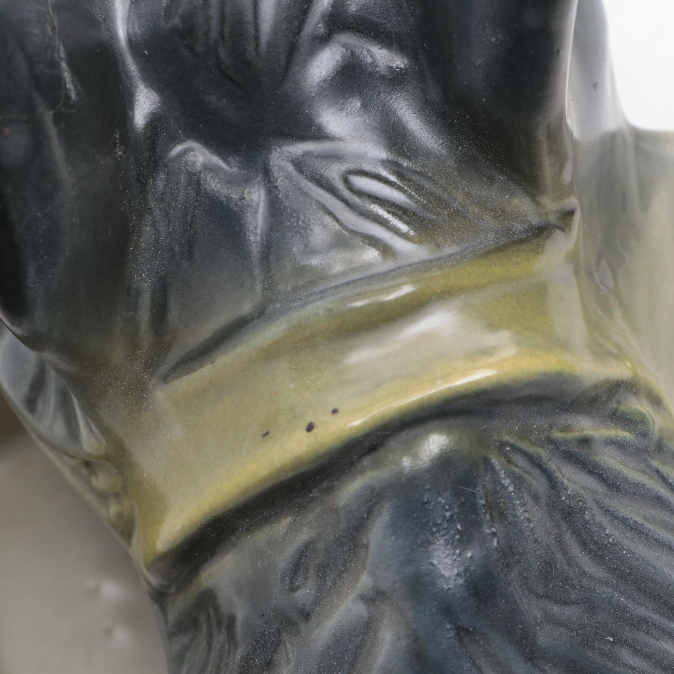 Hull Pottery Swan Planter with Hall Pitcher and Elephant Planter Vases