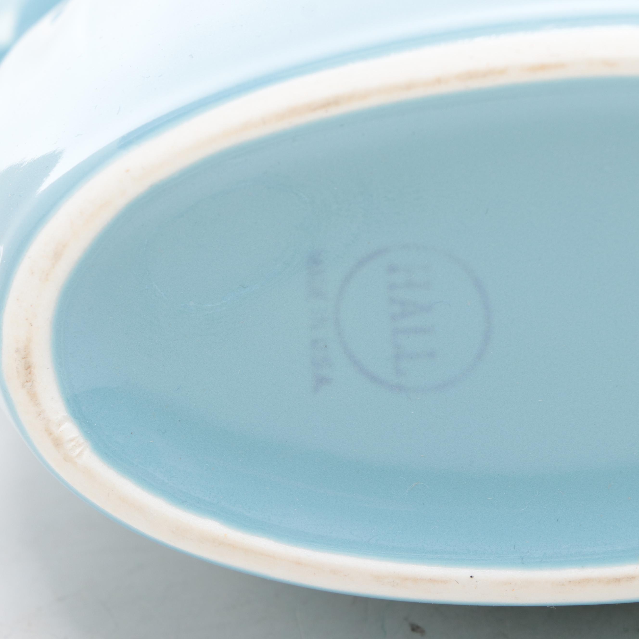 Hull Pottery Swan Planter with Hall Pitcher and Elephant Planter Vases