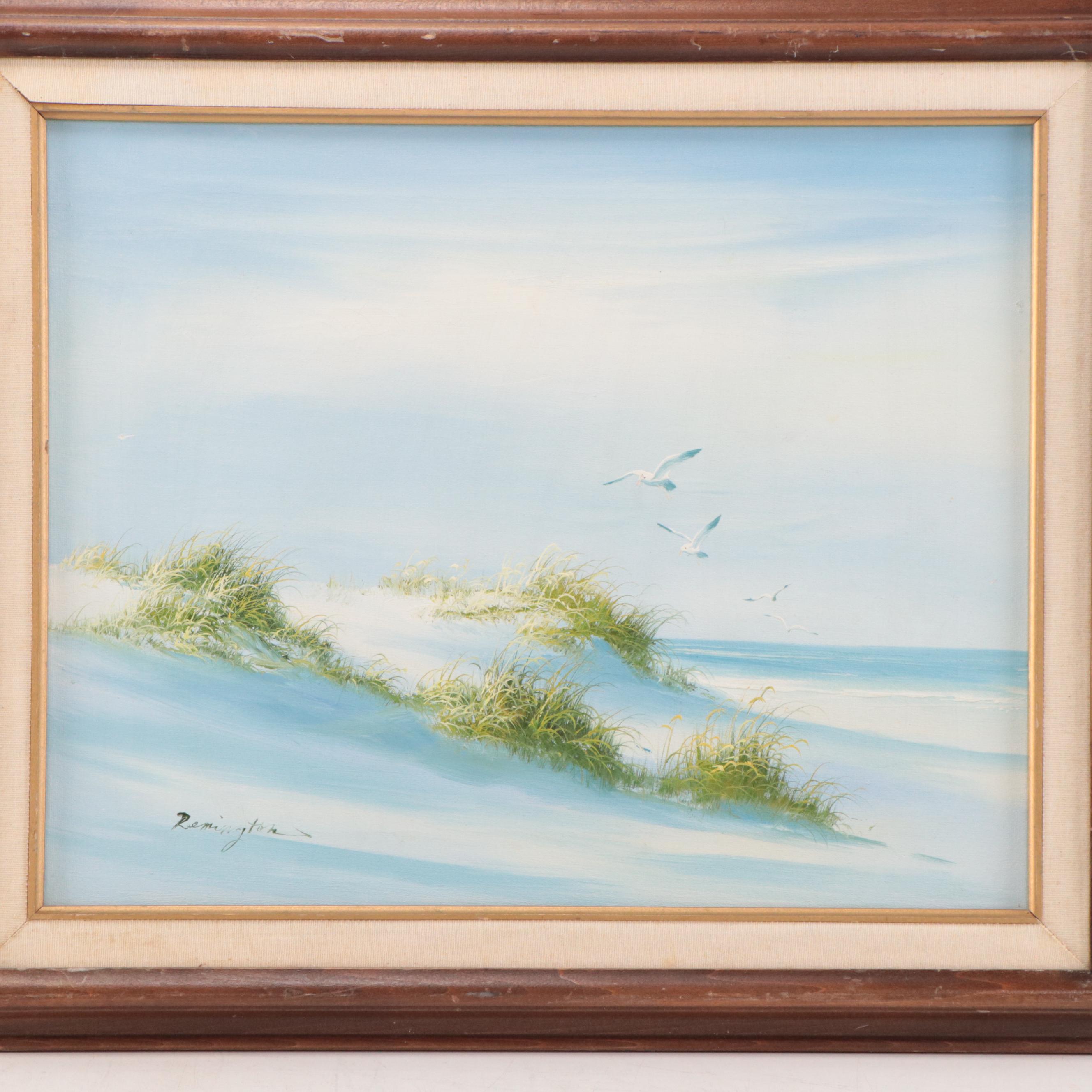 Seascape Oil Painting, Circa 1980