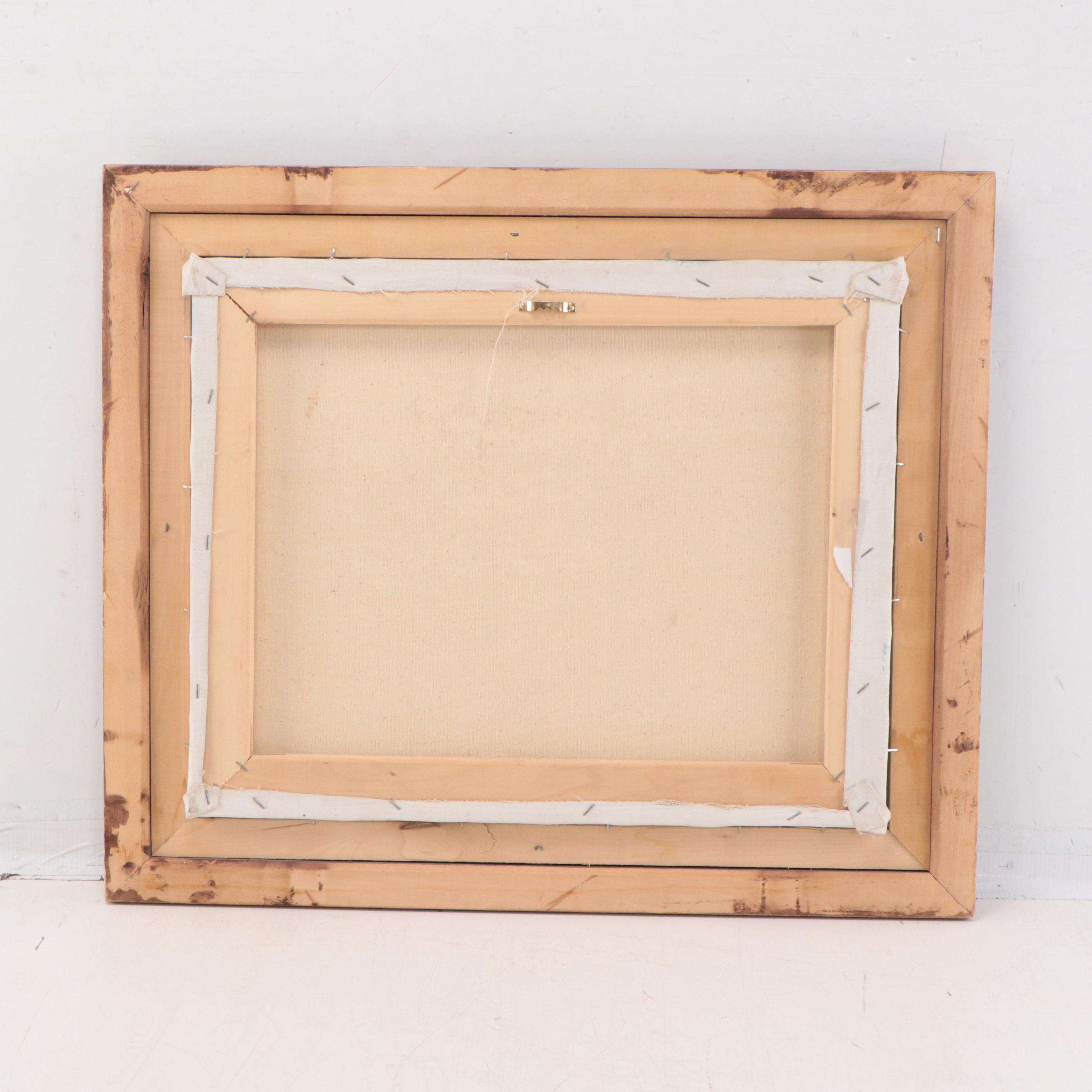 Seascape Oil Painting, Circa 1980