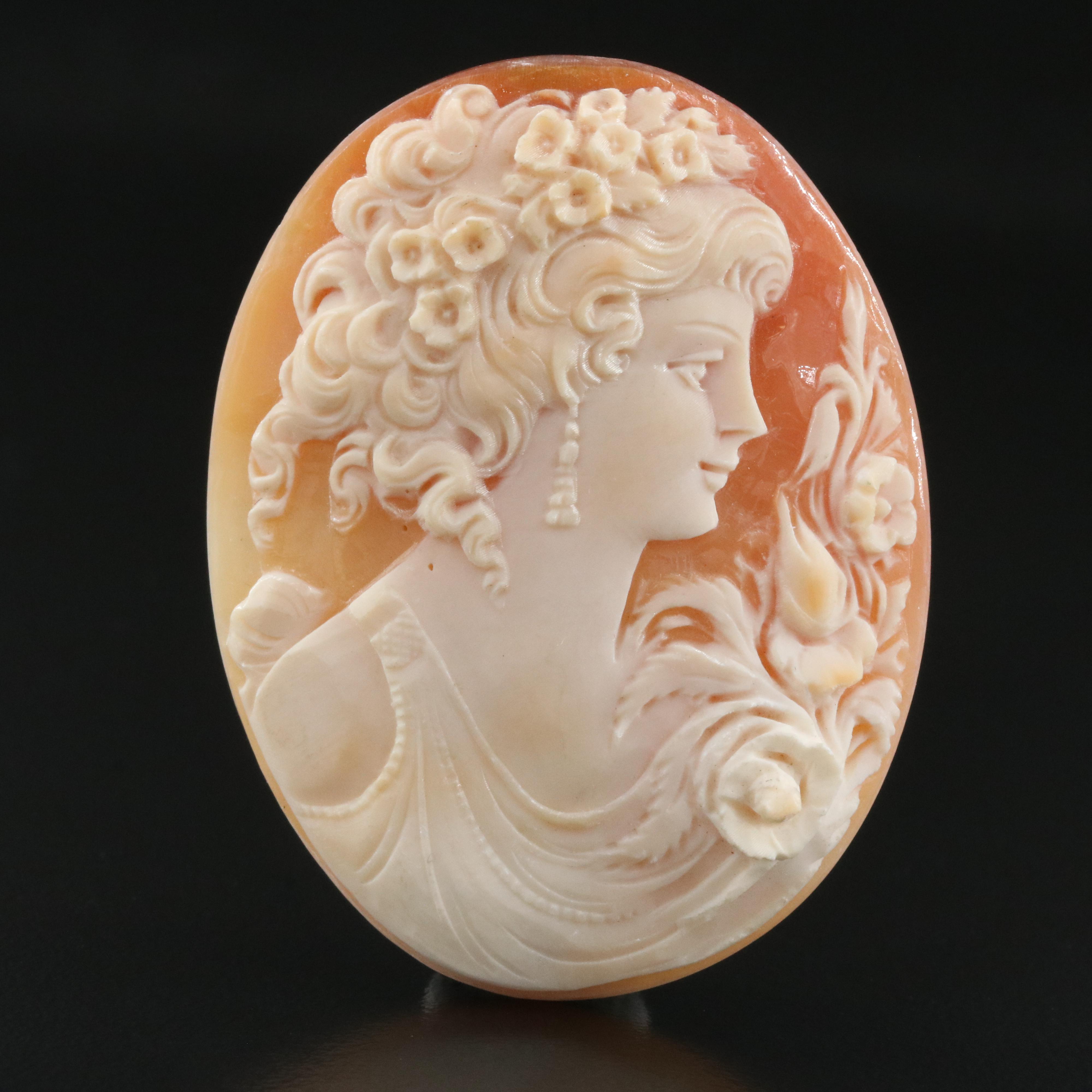 Loose Oval Shell Cameo