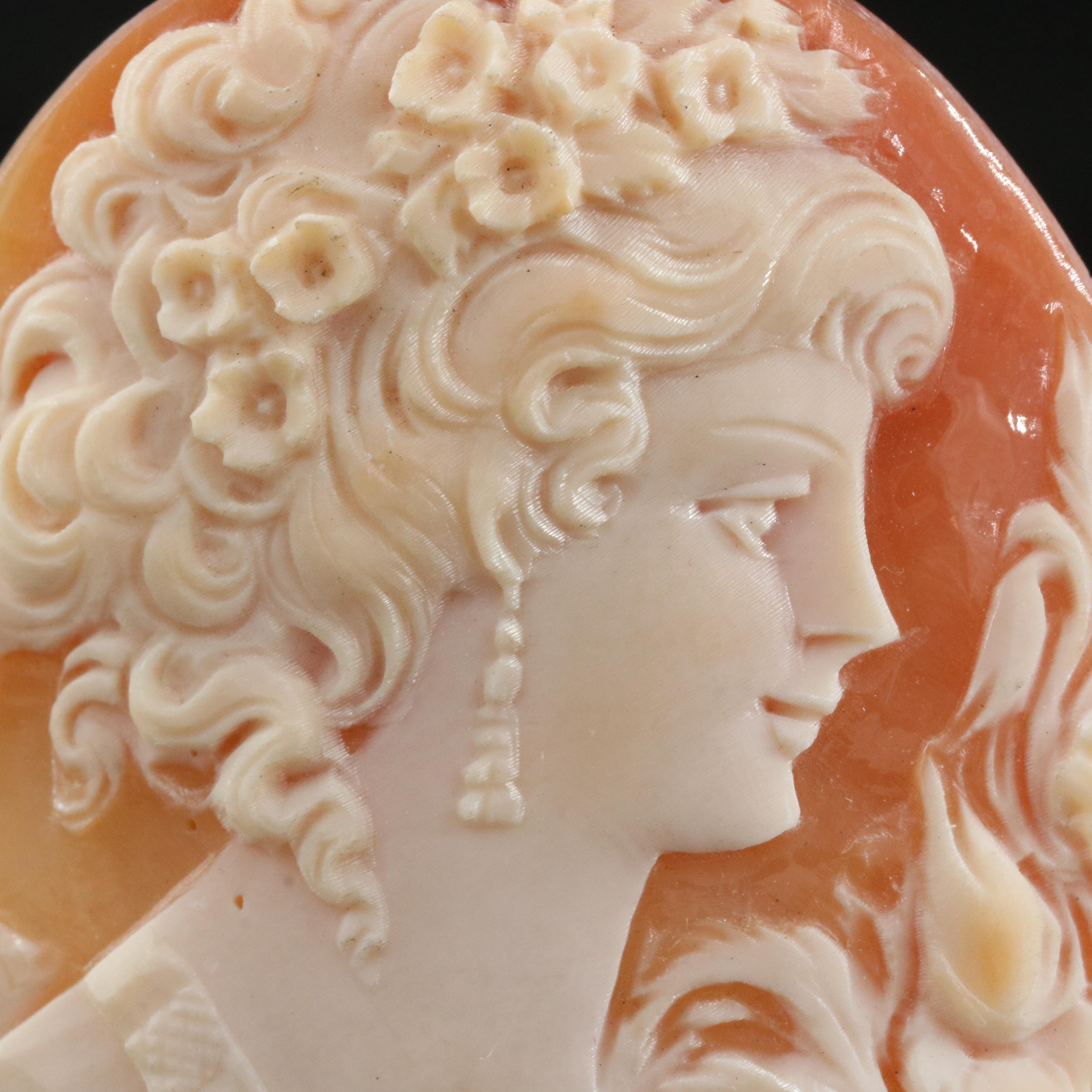 Loose Oval Shell Cameo