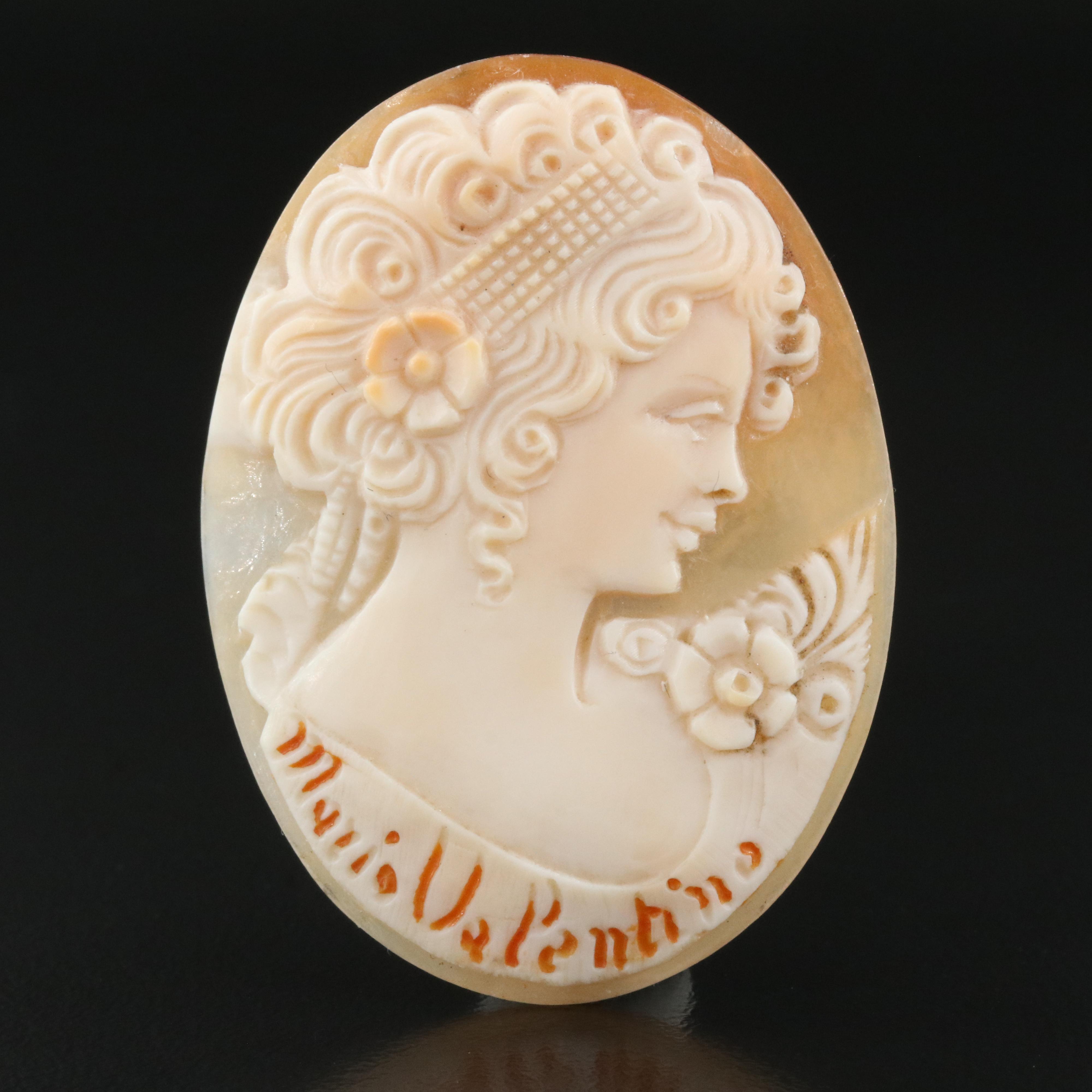 Loose Oval Shell Cameo