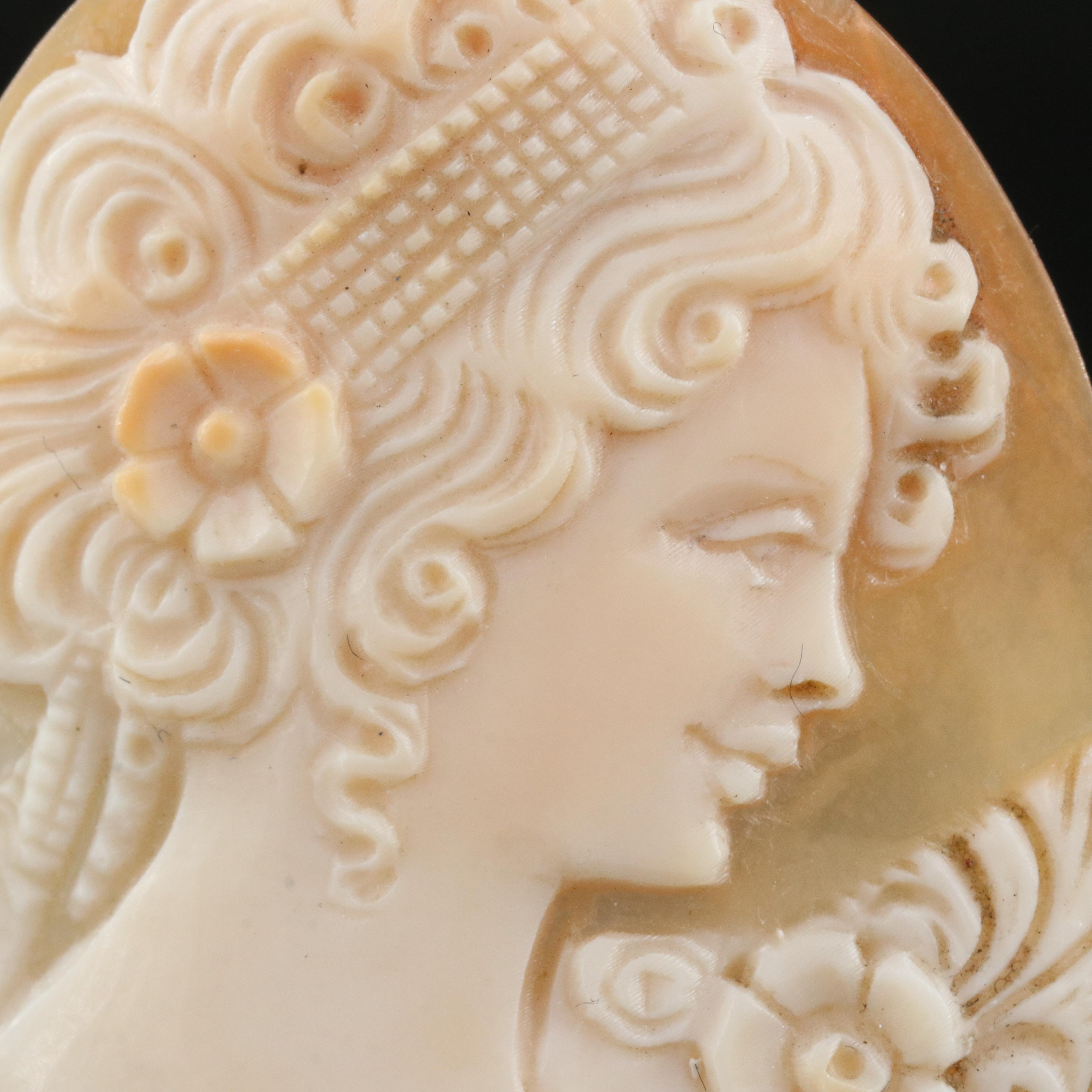 Loose Oval Shell Cameo