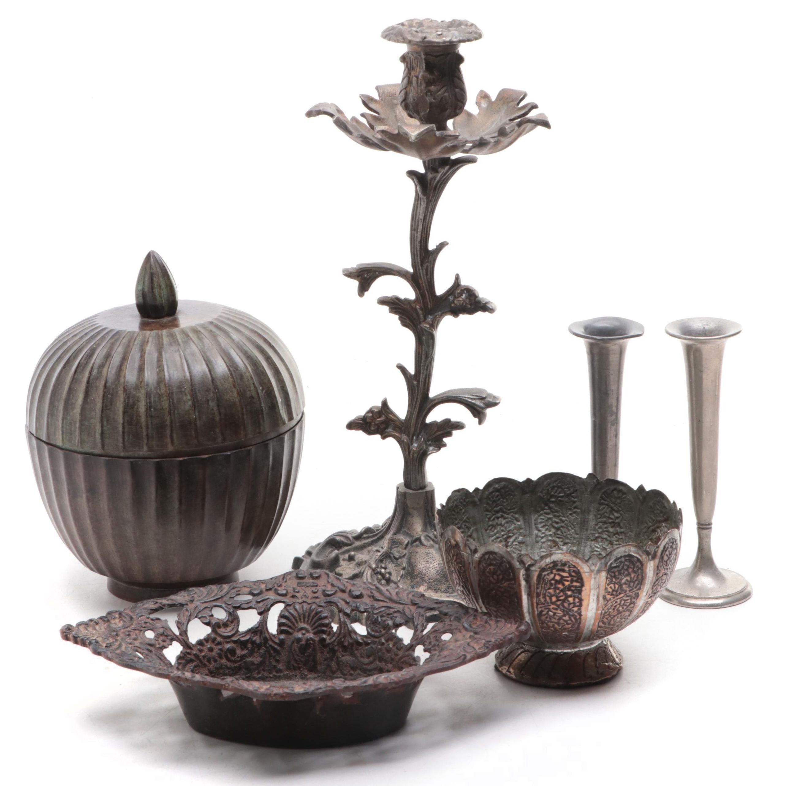 Jennings Brothers Silver Plate Candlesticks and More Home Décor