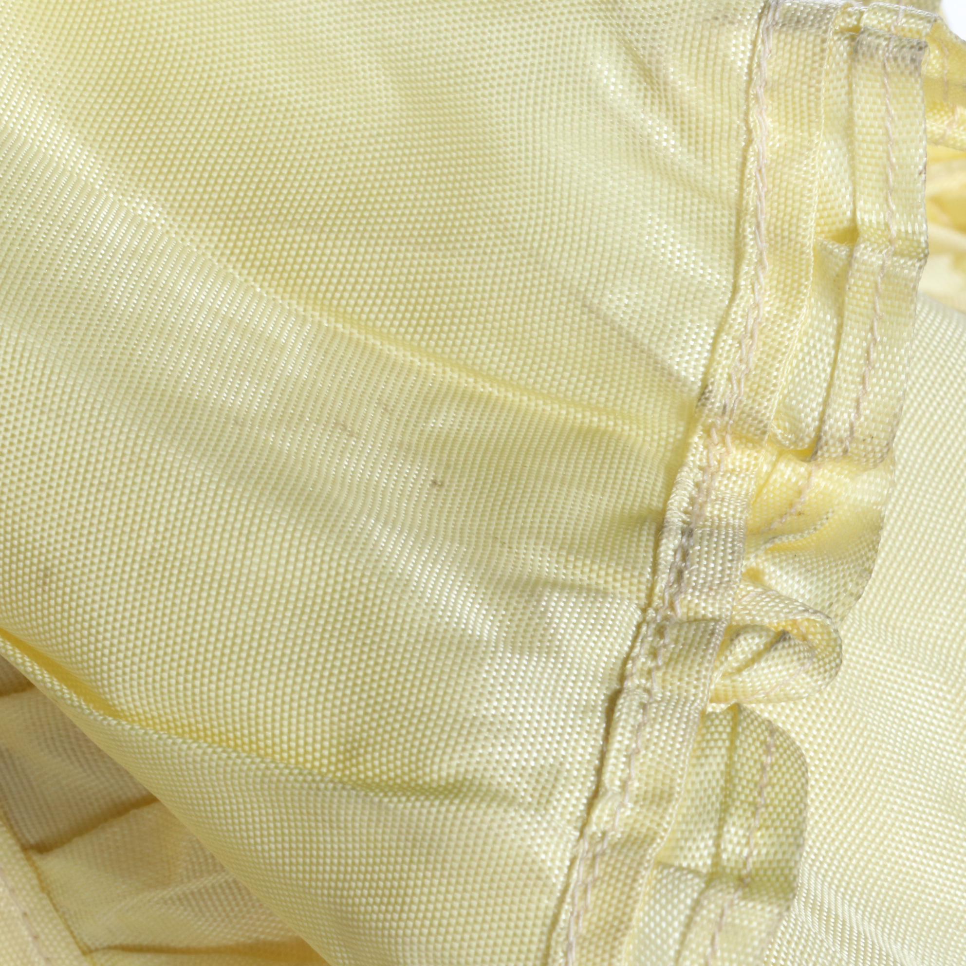 Vintage Mexican Chiapas Dress in Yellow and Black Embroidery