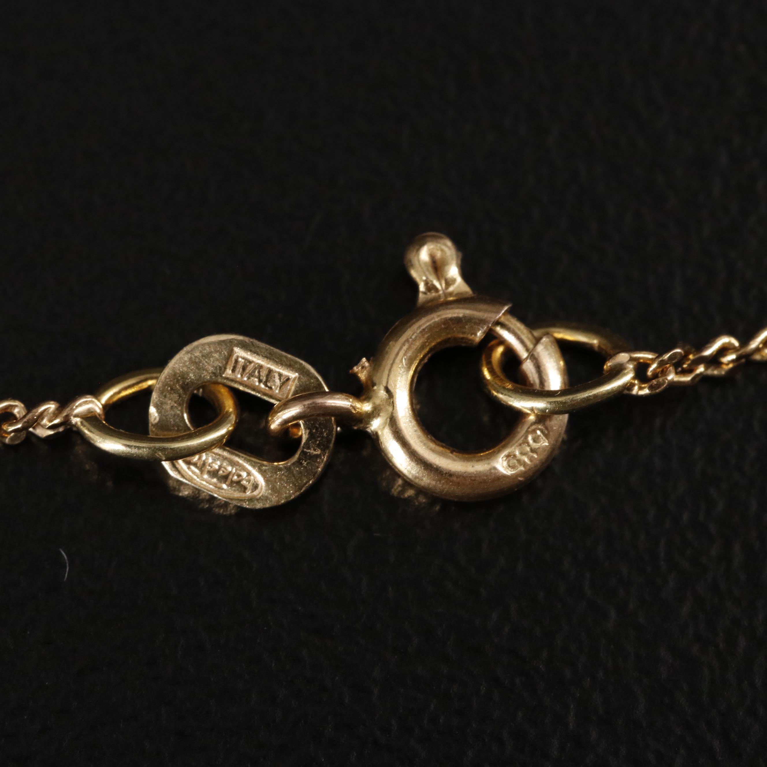 14K Foxtail Chain Necklace