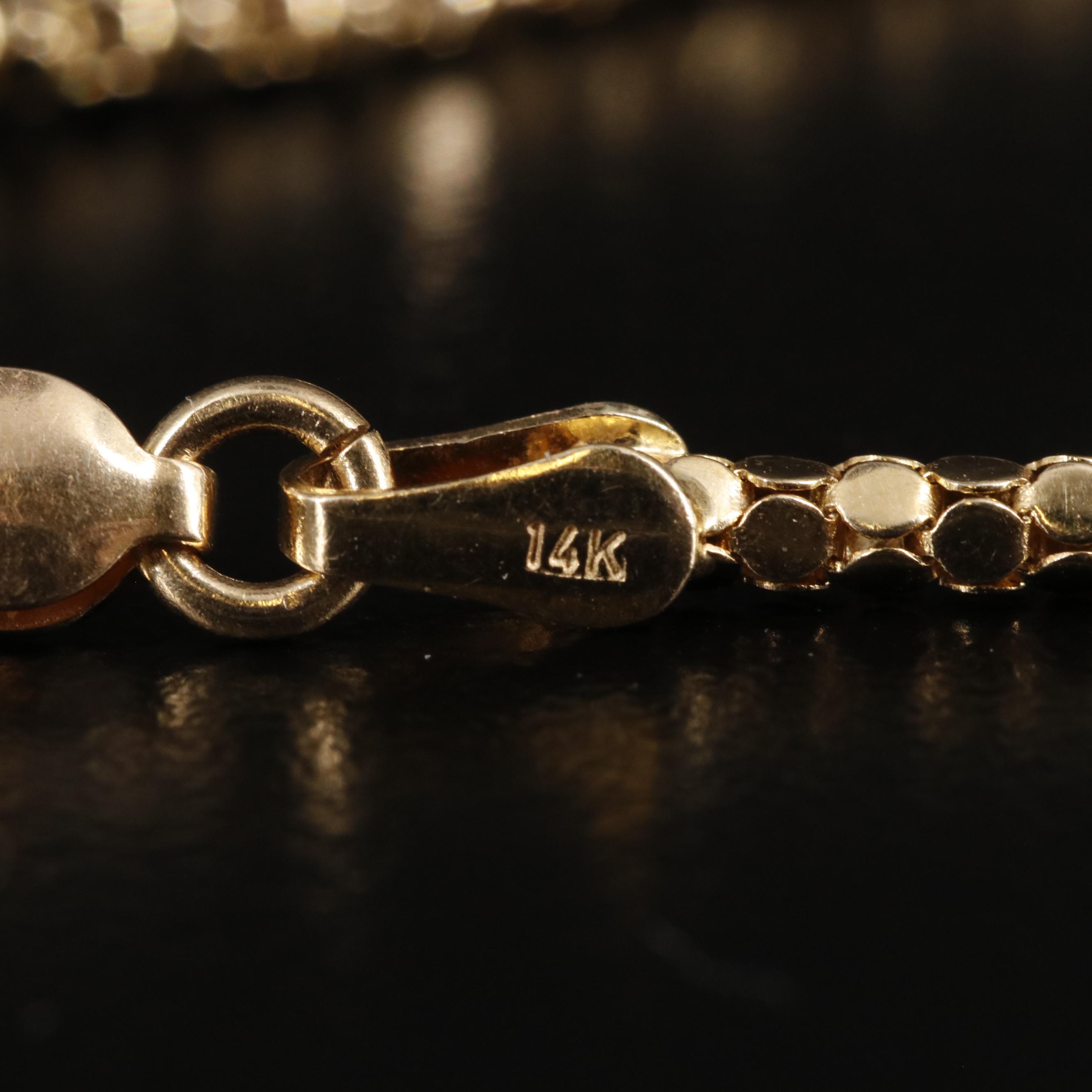 14K Popcorn Chain Necklace