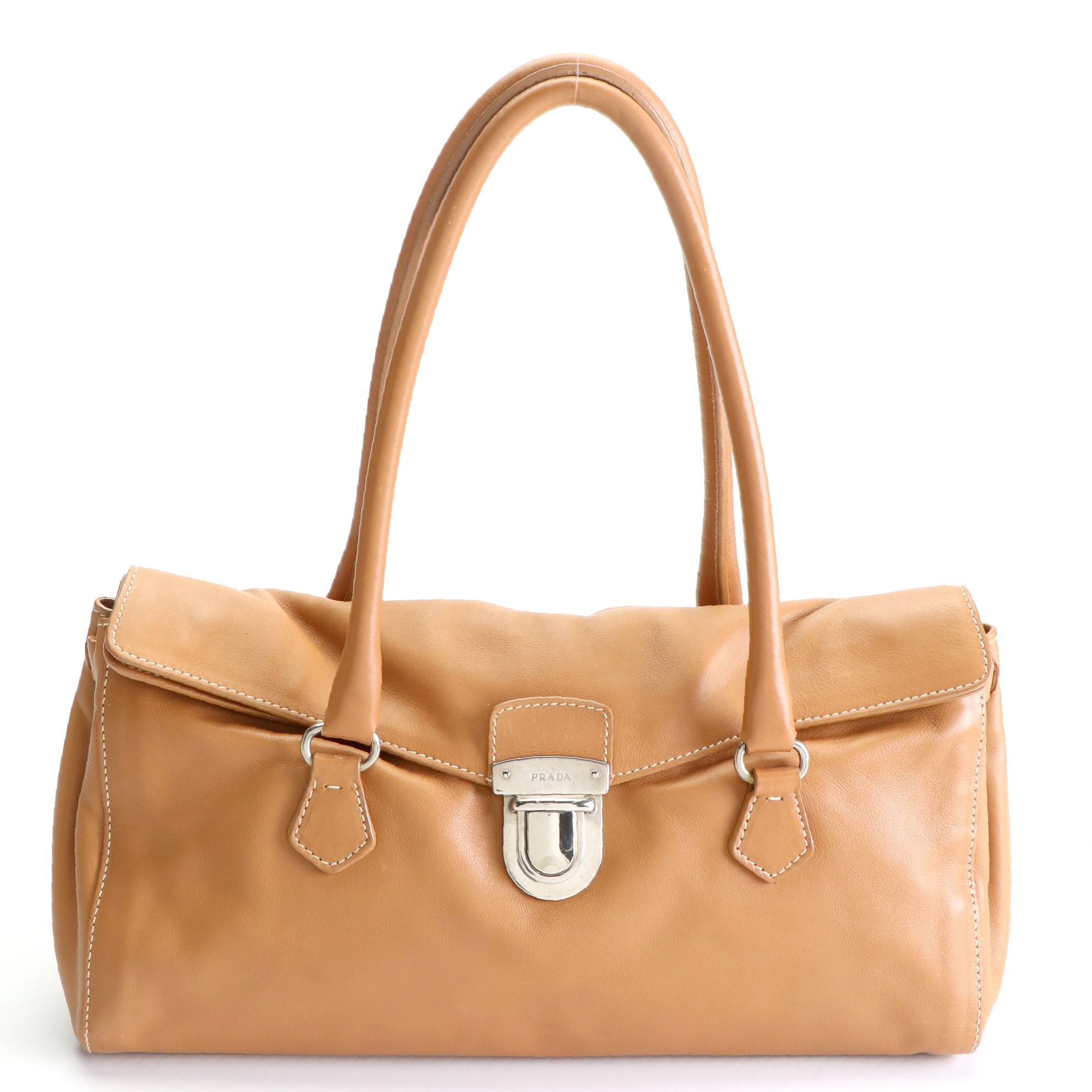 Prada Leather Flap Shoulder Bag