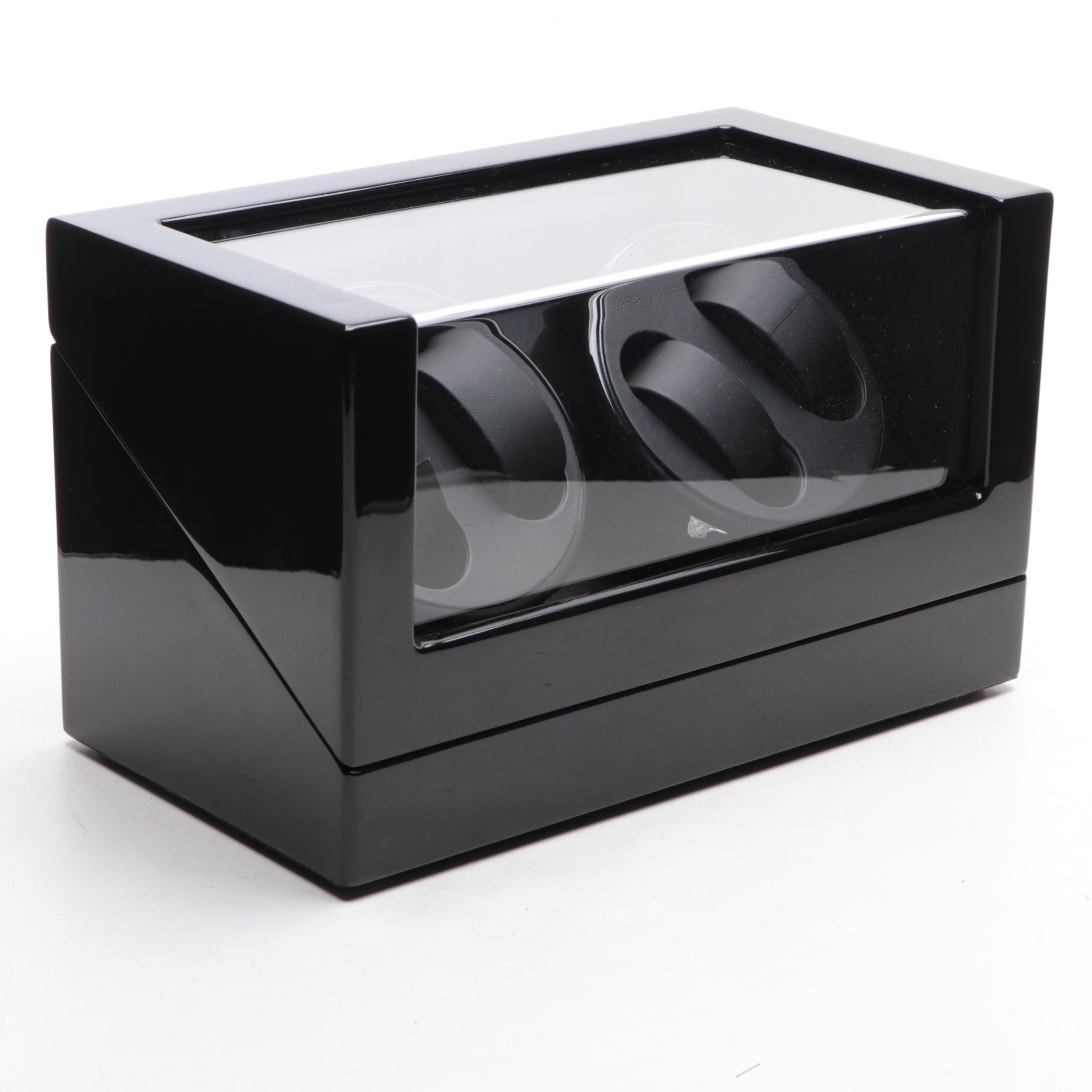 Quad Watch Winder with High Gloss Black Finish