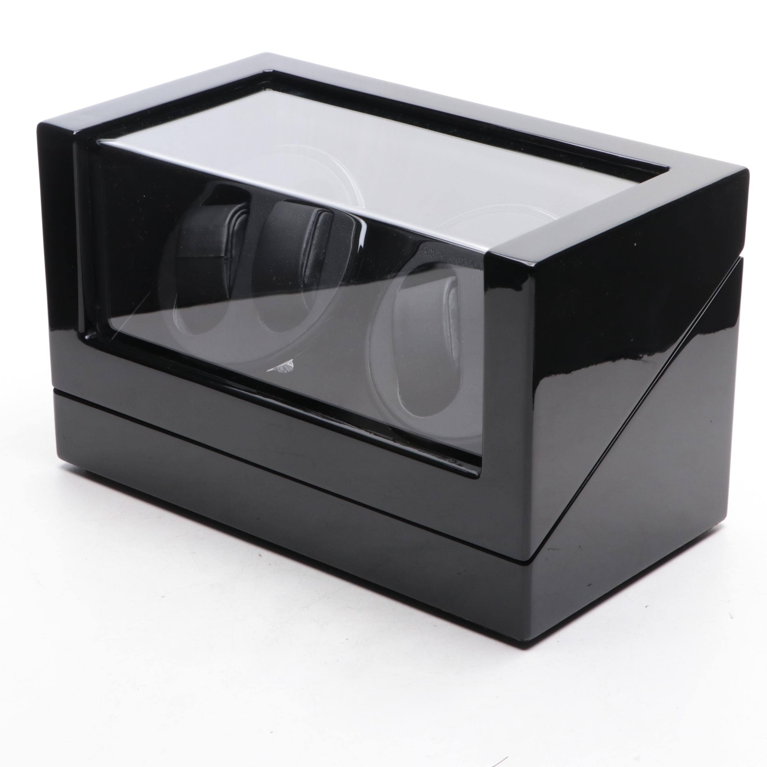 Quad Watch Winder with High Gloss Black Finish