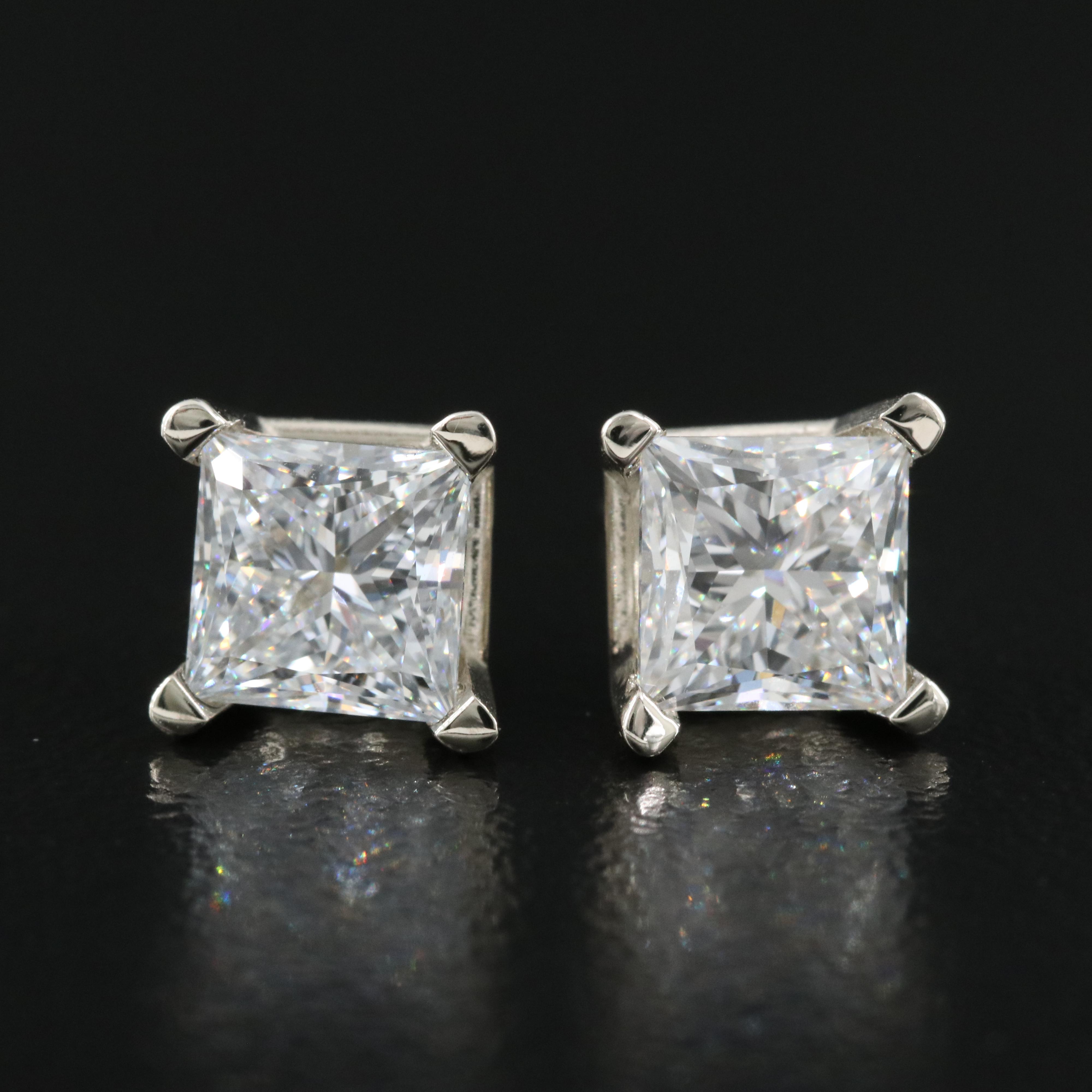 14K 2.37 CTW Lab Grown Diamond Stud Earrings with IGI Report