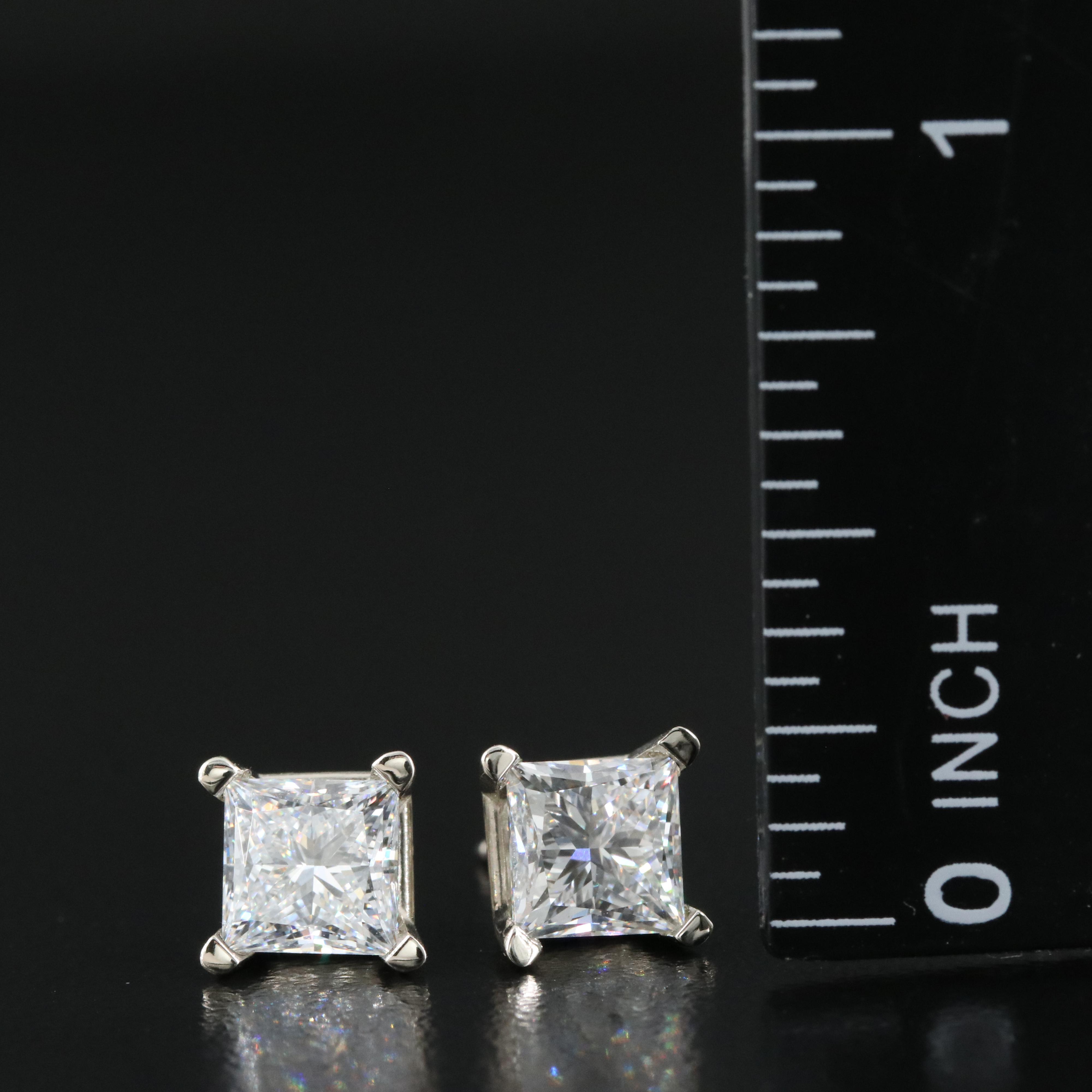 14K 2.37 CTW Lab Grown Diamond Stud Earrings with IGI Report