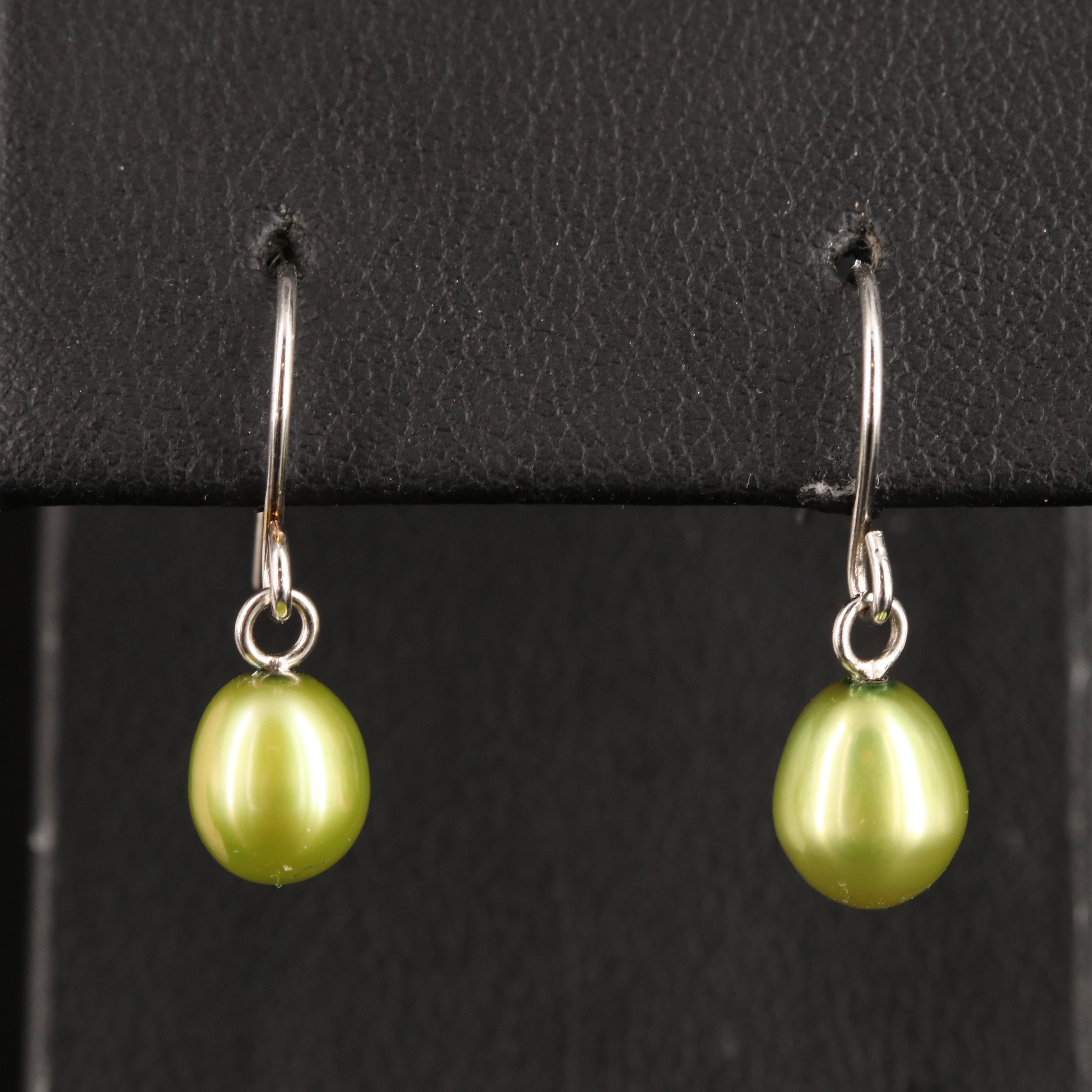 Sterling Pearl Earrings
